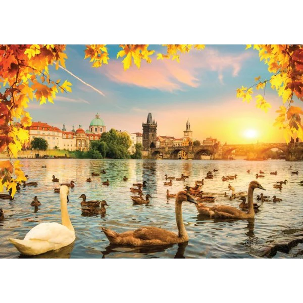 Casse-tête - SWANS NEAR CHARLES BRIDGE - MA-3504