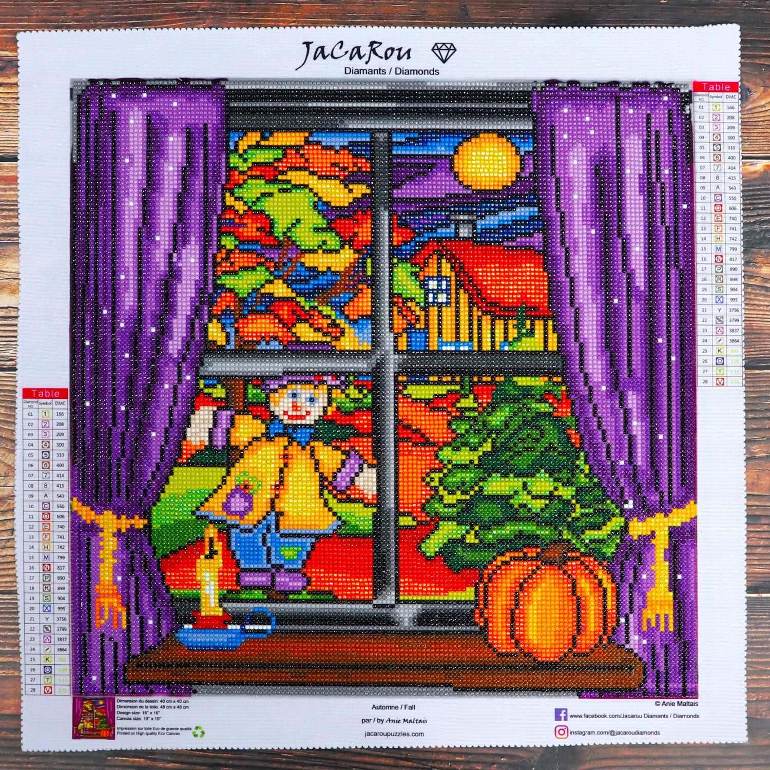 Broderie de diamants RONDS - AUTOMNE