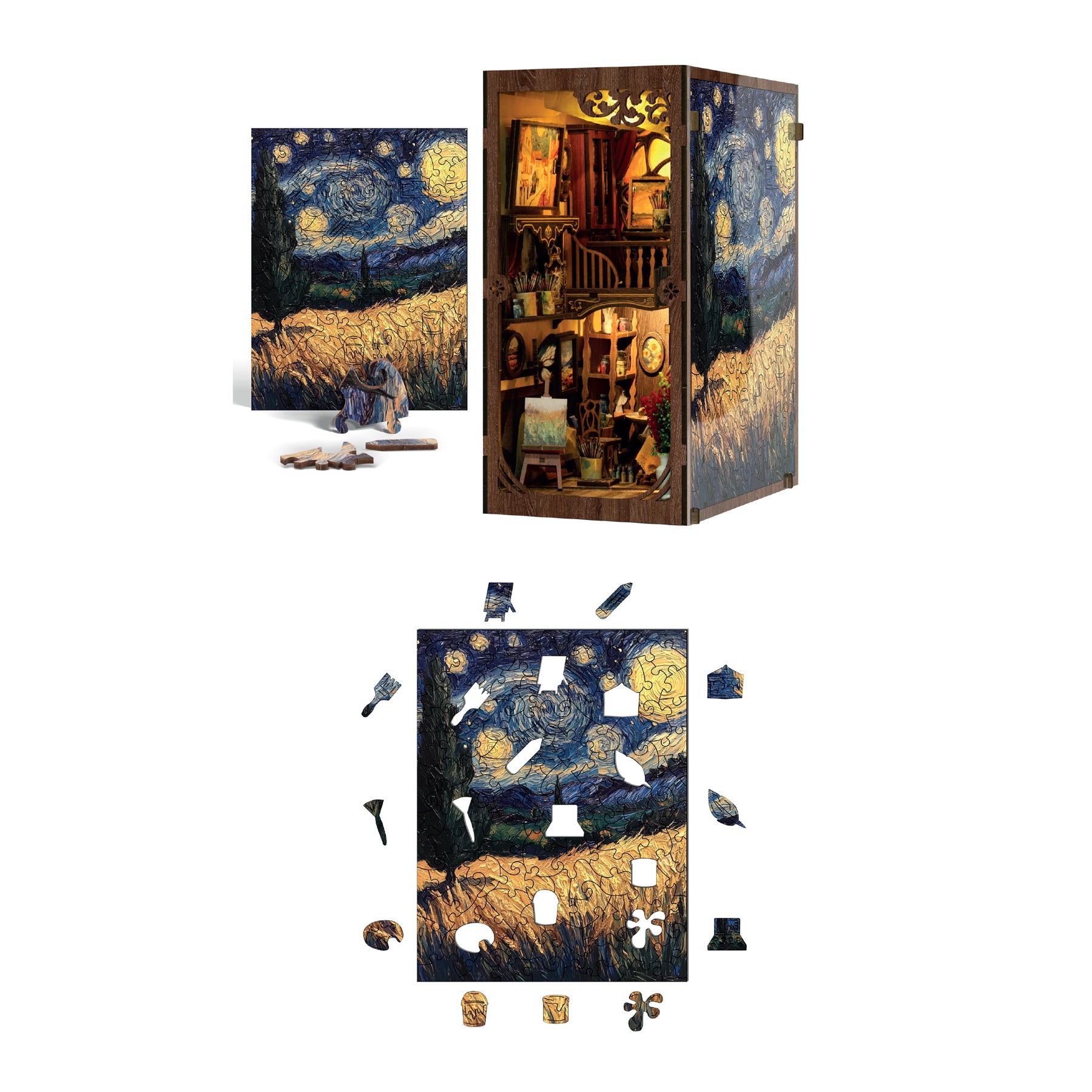 MINI-décor de bibliothèque - UN MONDE ENCADRÉ