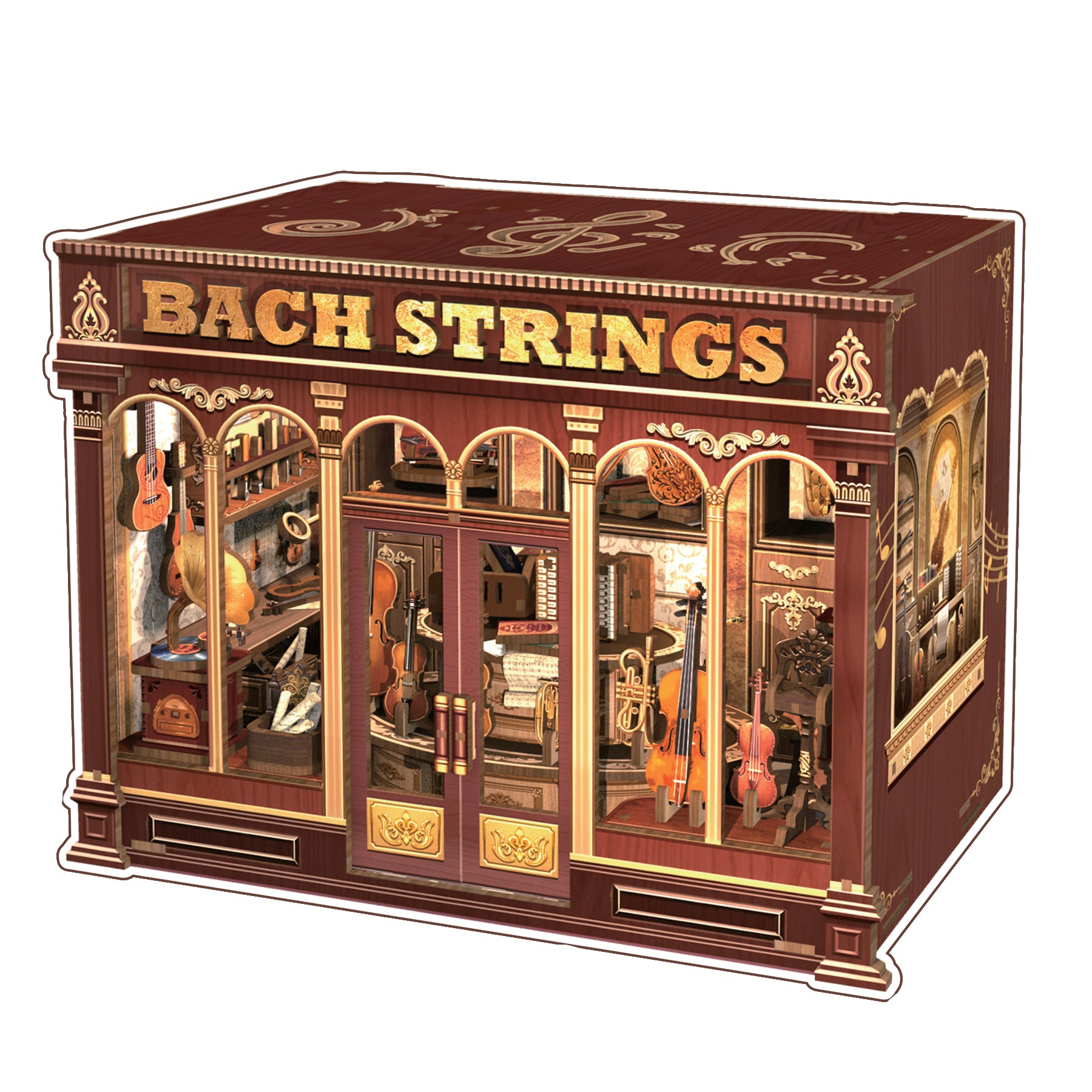 MINI-décor de bibliothèque - LES CORDES DE BACH