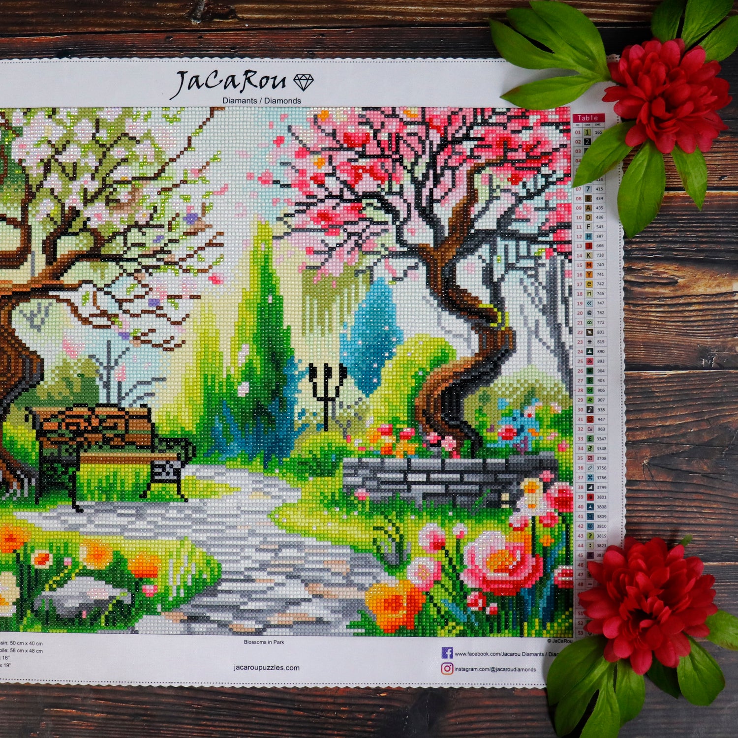 Diamond Painting - BLOSSOMS IN PARK