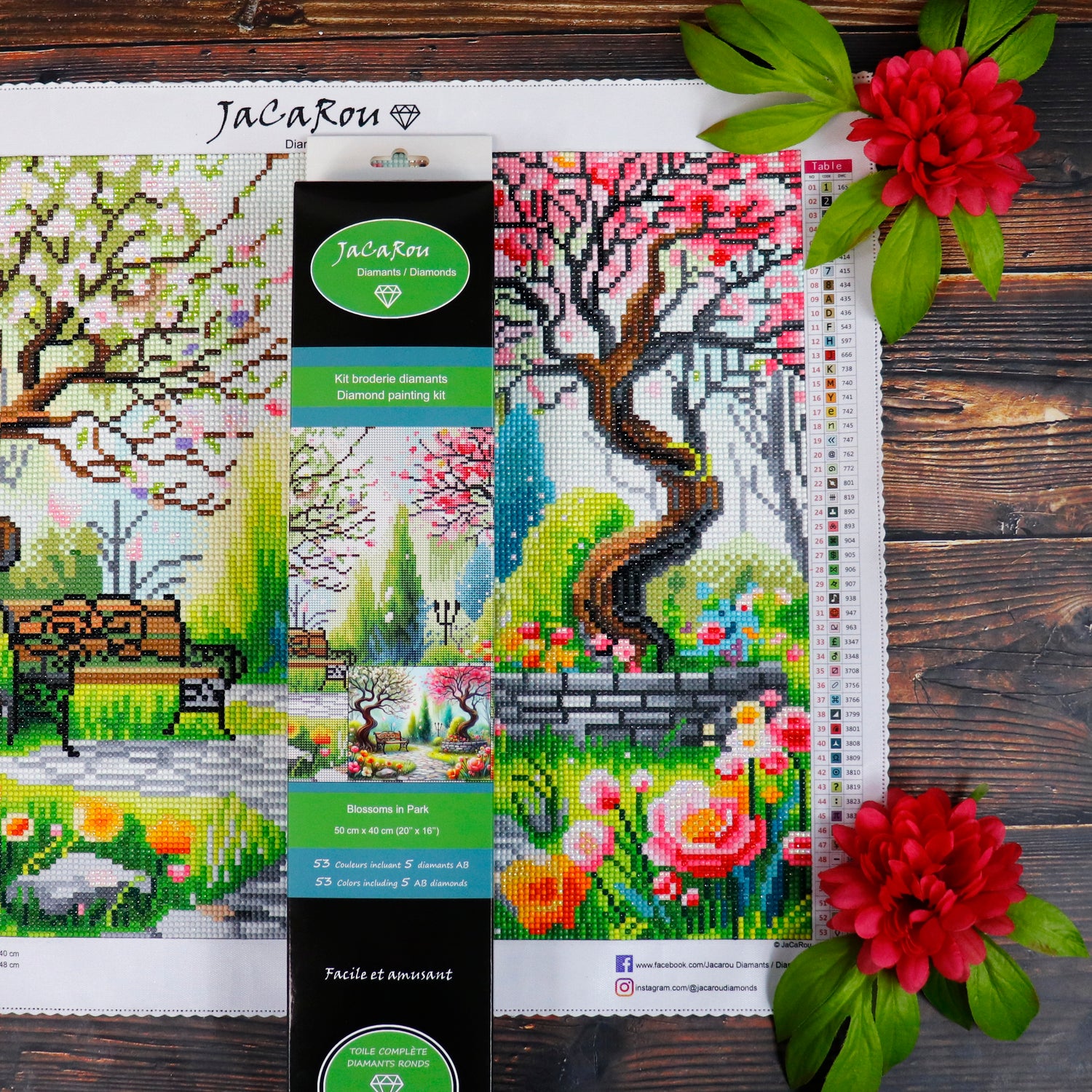 Diamond Painting - BLOSSOMS IN PARK