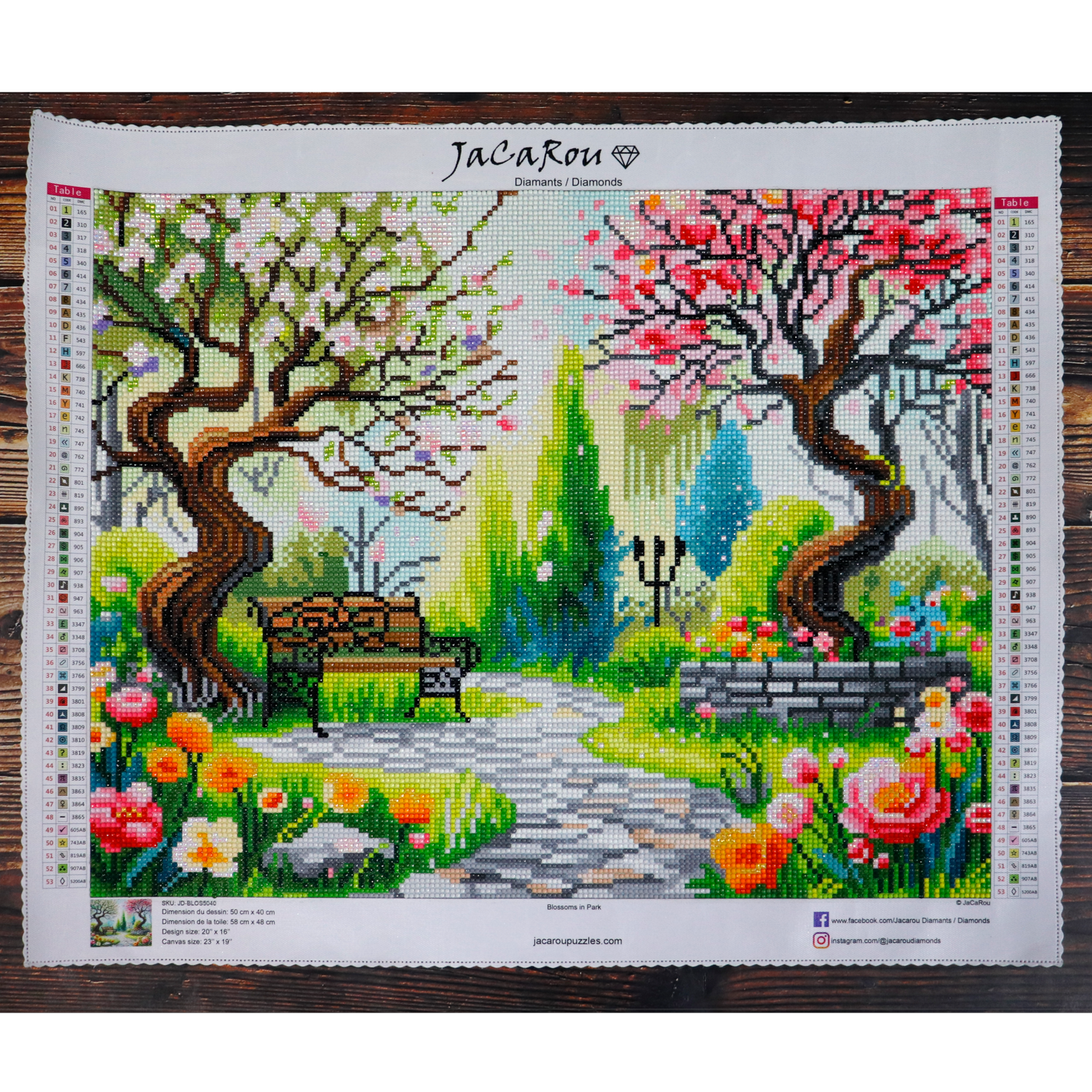 Diamond Painting - BLOSSOMS IN PARK