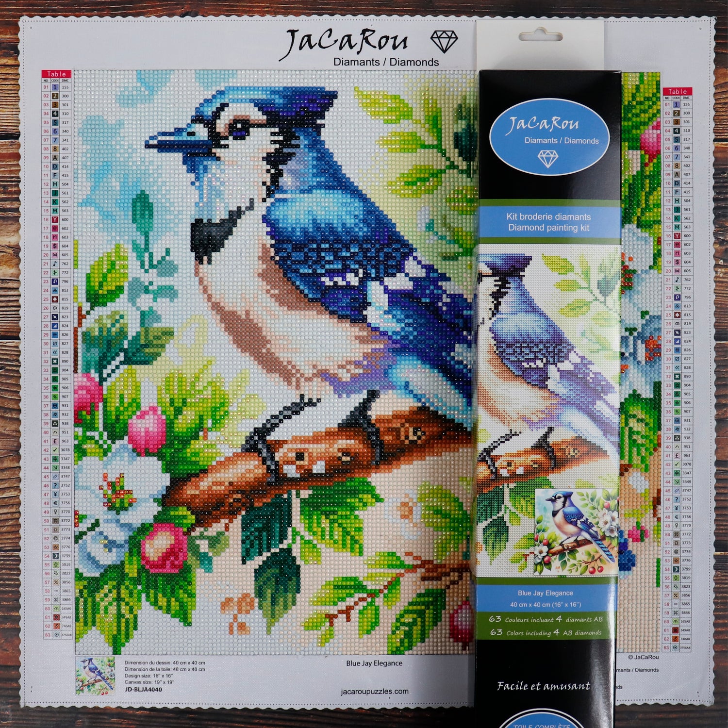 Broderie de diamant RONDS - BLUE JAY ELEGANCE