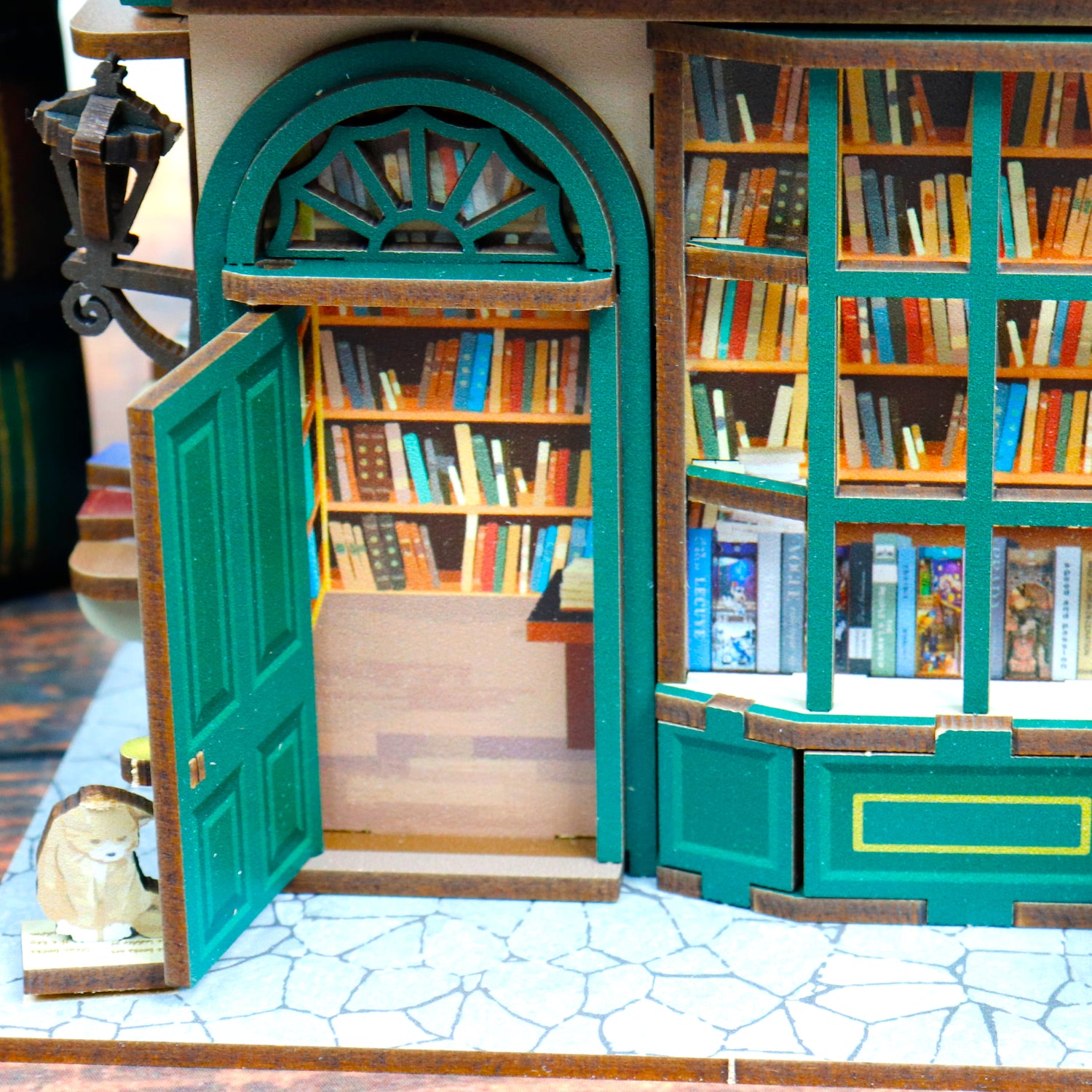 Mini-Desk Bin DIY wooden puzzle - BOOKSTORE