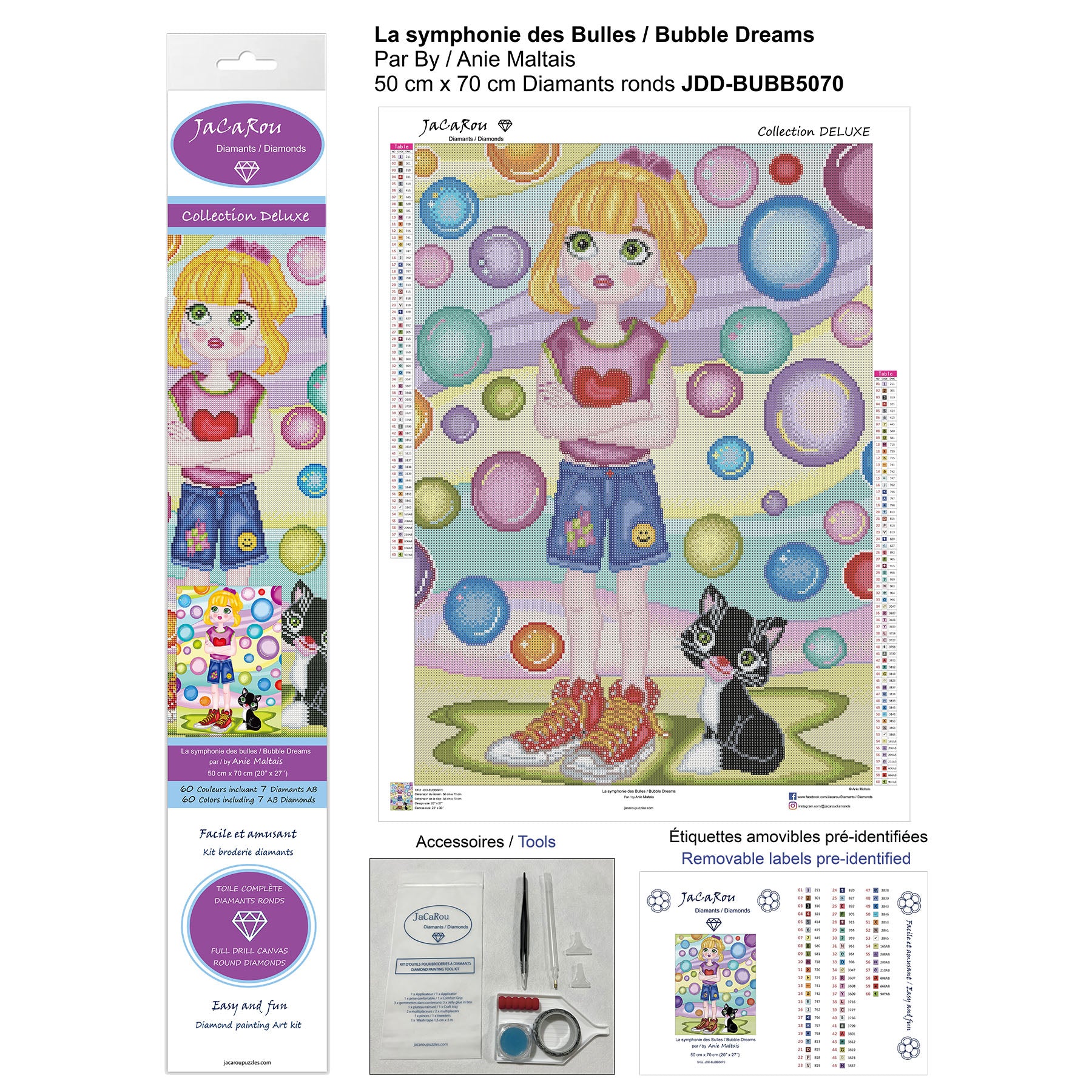 Diamond Painting DELUXE - BUBBLE DREAMS