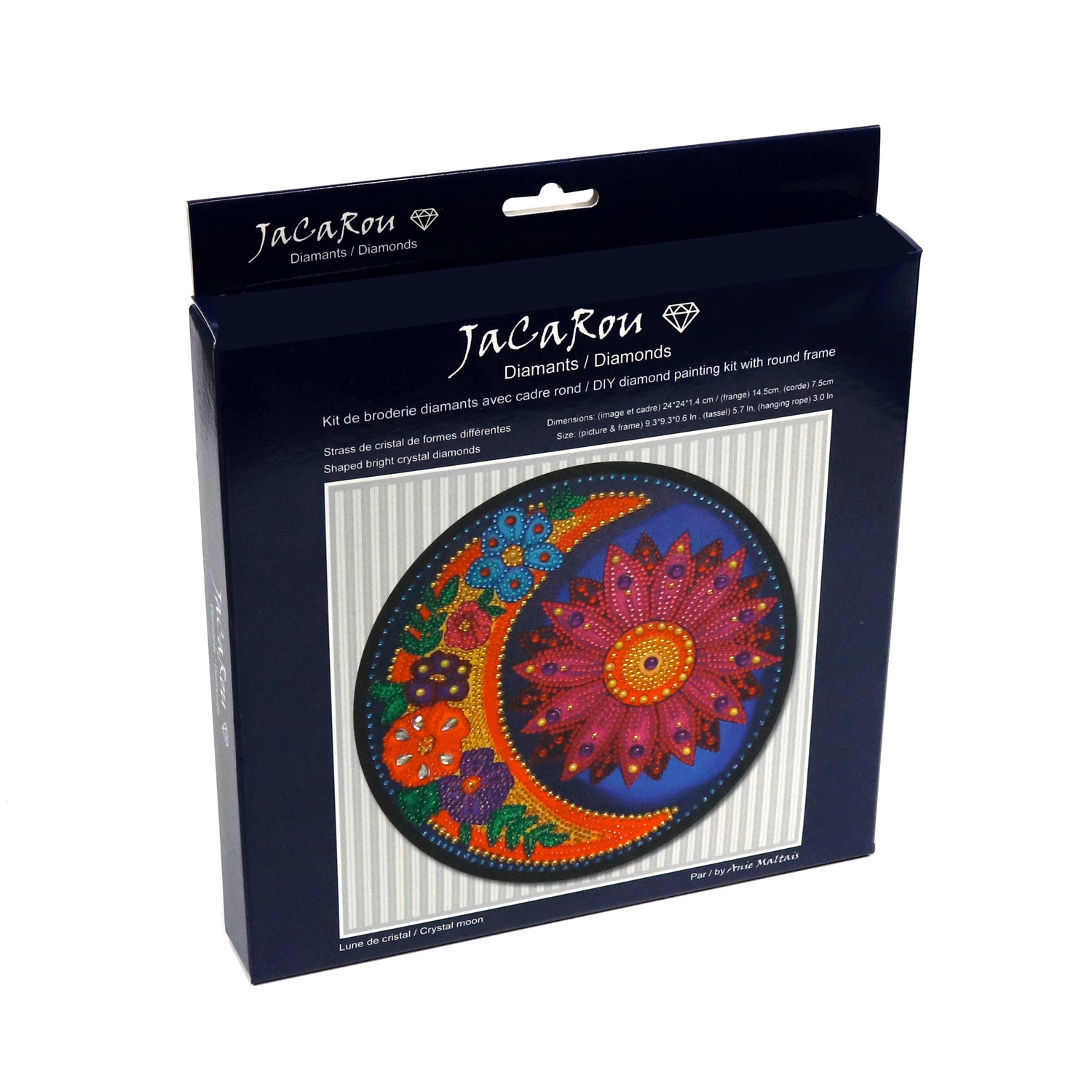 Diamond Painting Kit with Round Frame - CRYSTAL MOON