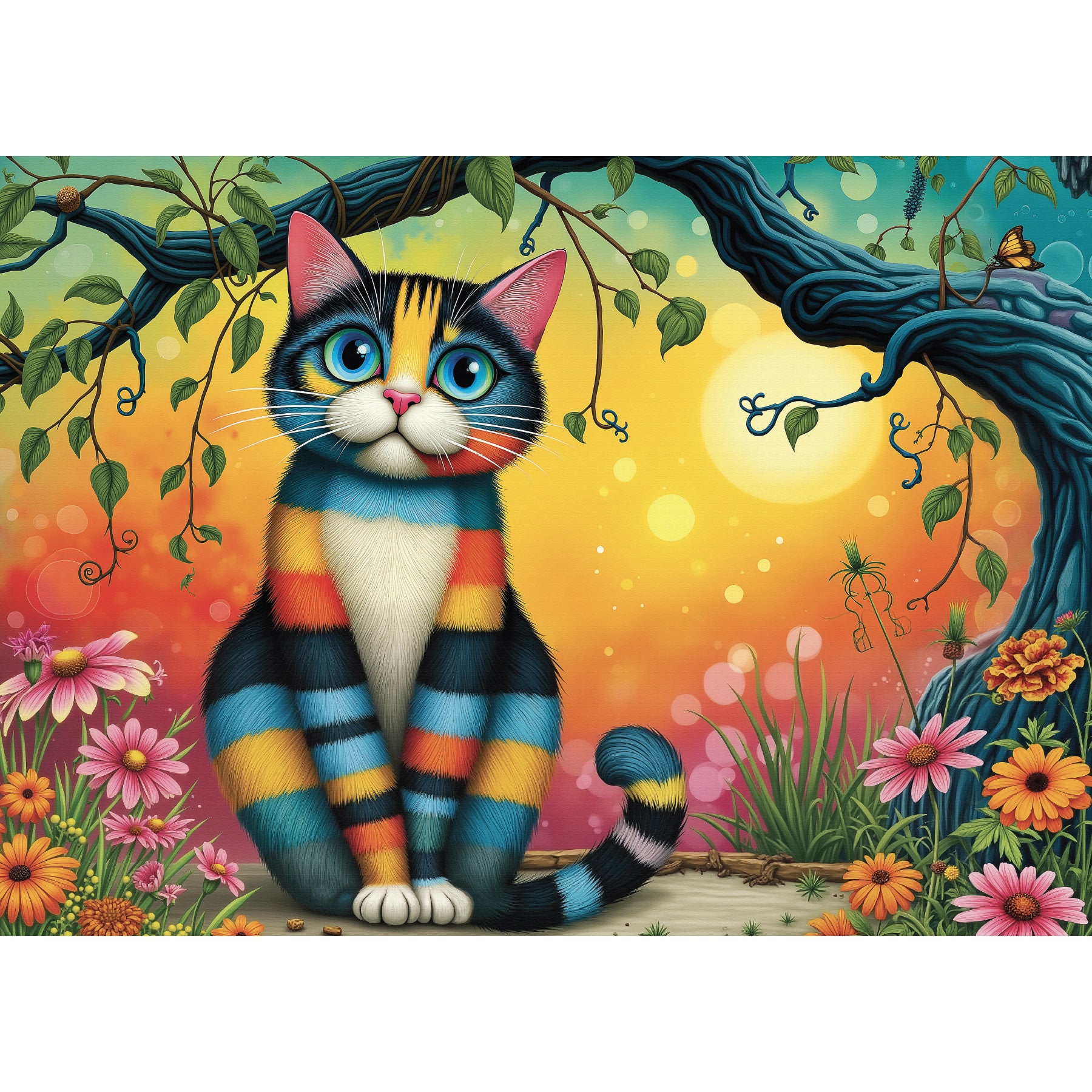 Casse-Tête - COLORFUL STRIPED CAT