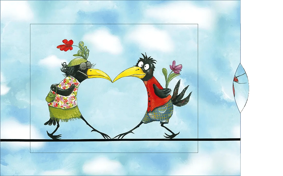 CURIOSI LIVING CARD - BIRD WEDDING