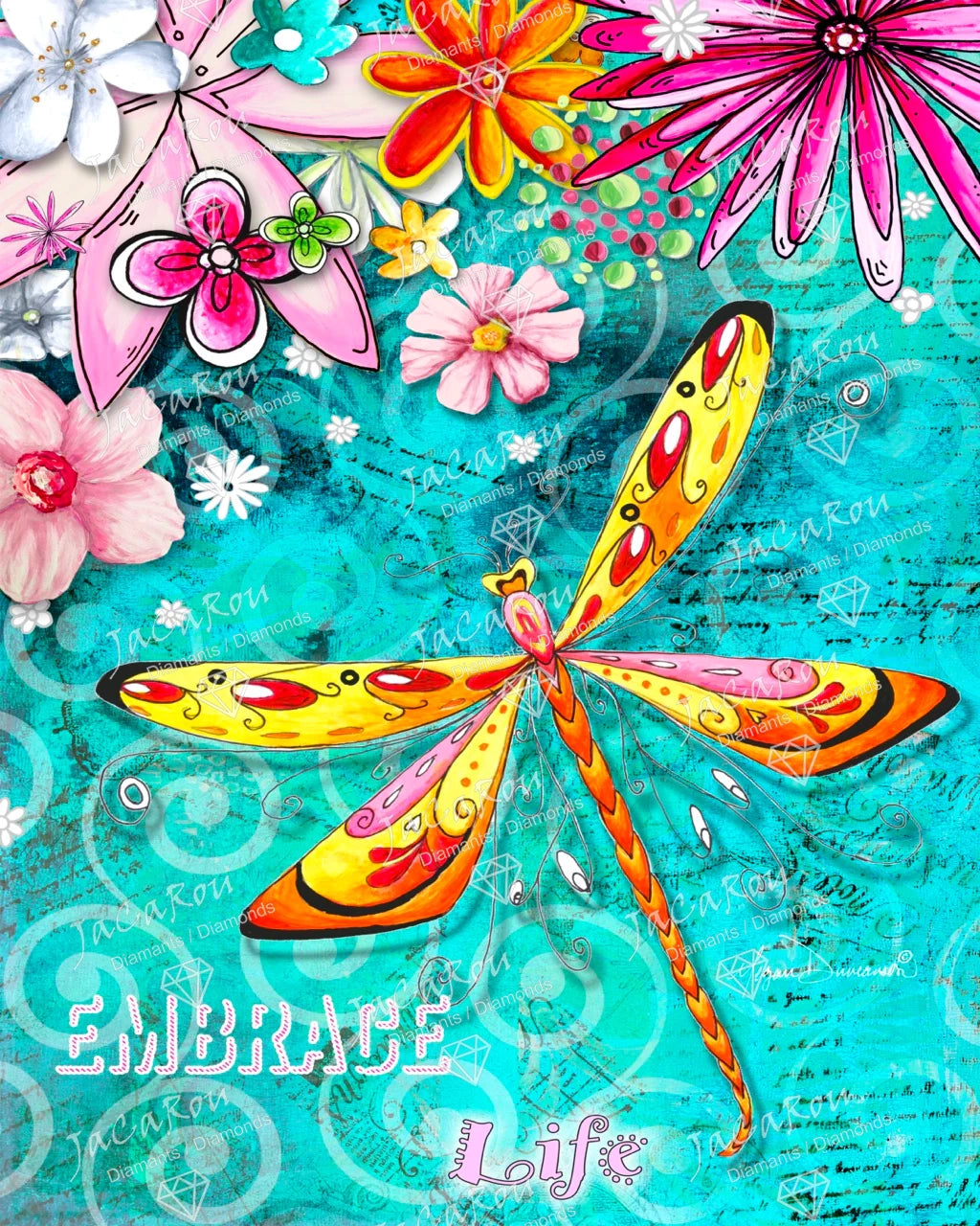 Broderie de diamants RONDS - EMBRACE LIFE