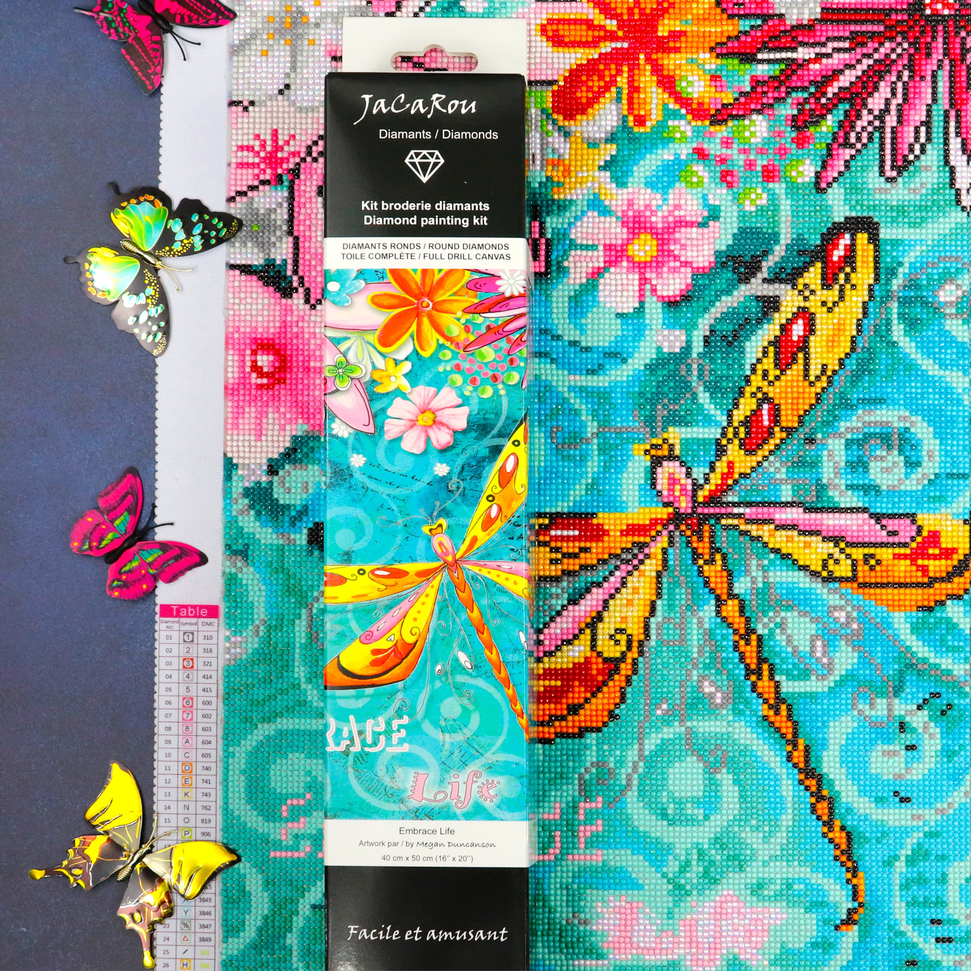 Broderie de diamants RONDS - EMBRACE LIFE