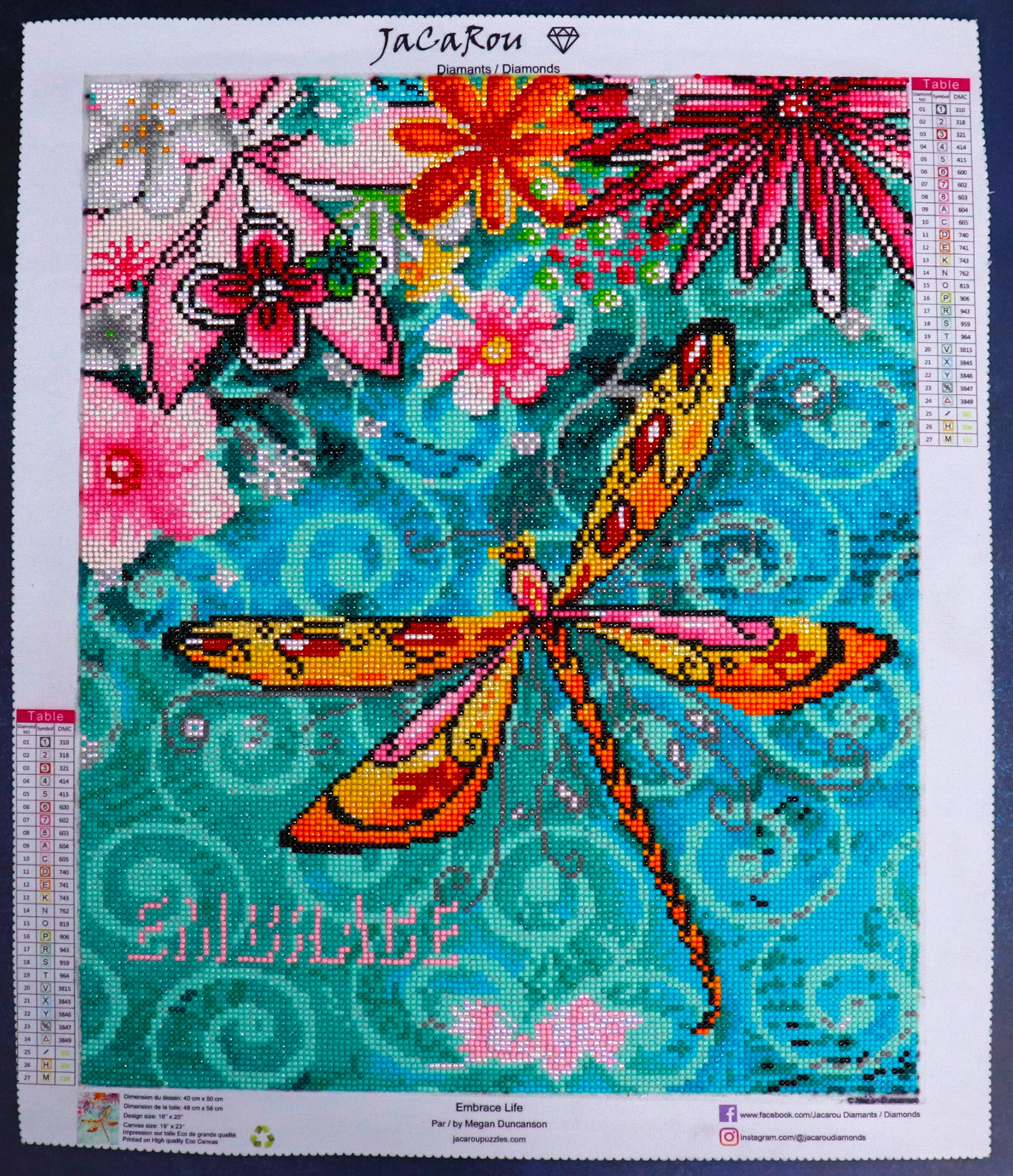 Broderie de diamants RONDS - EMBRACE LIFE
