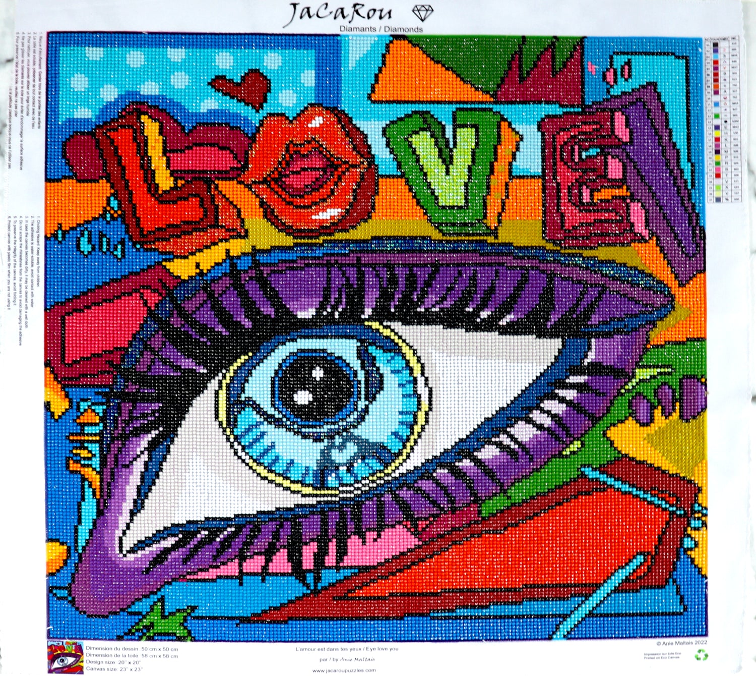 Diamond Painting - EYE LOVE YOU