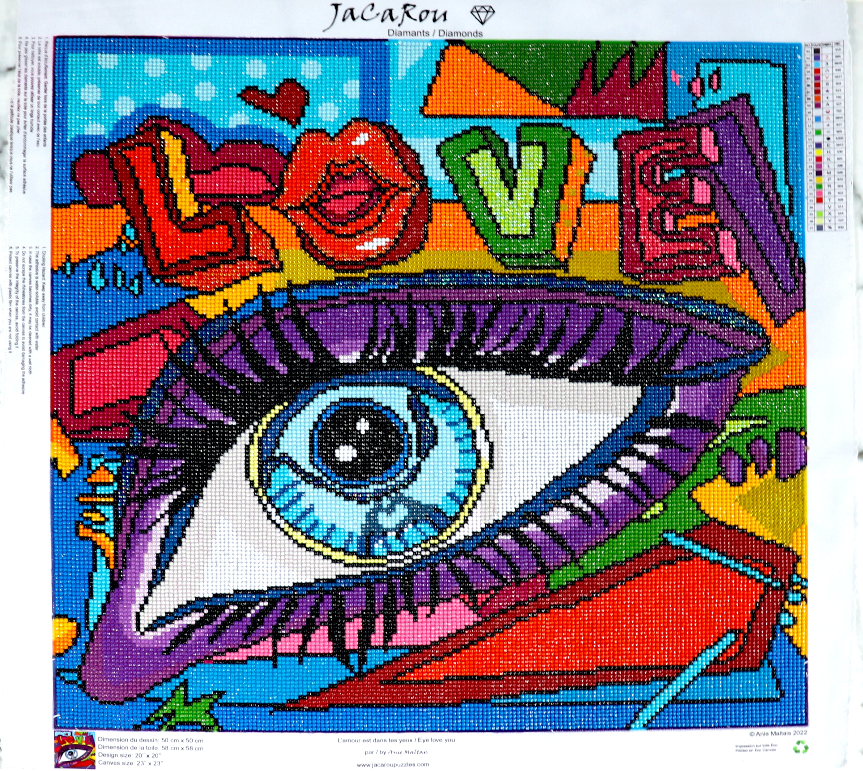 Diamond Painting - EYE LOVE YOU
