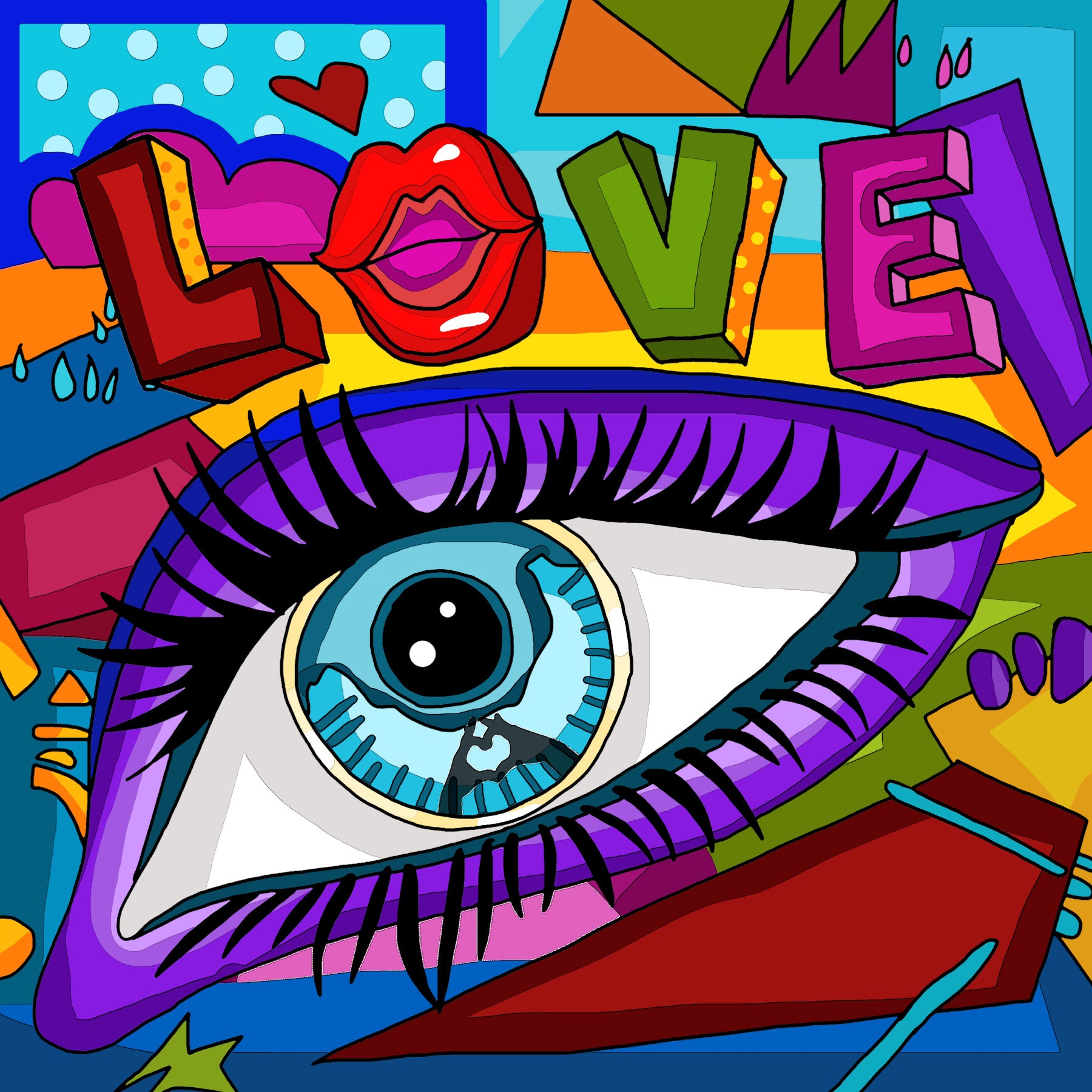 Diamond Painting - EYE LOVE YOU