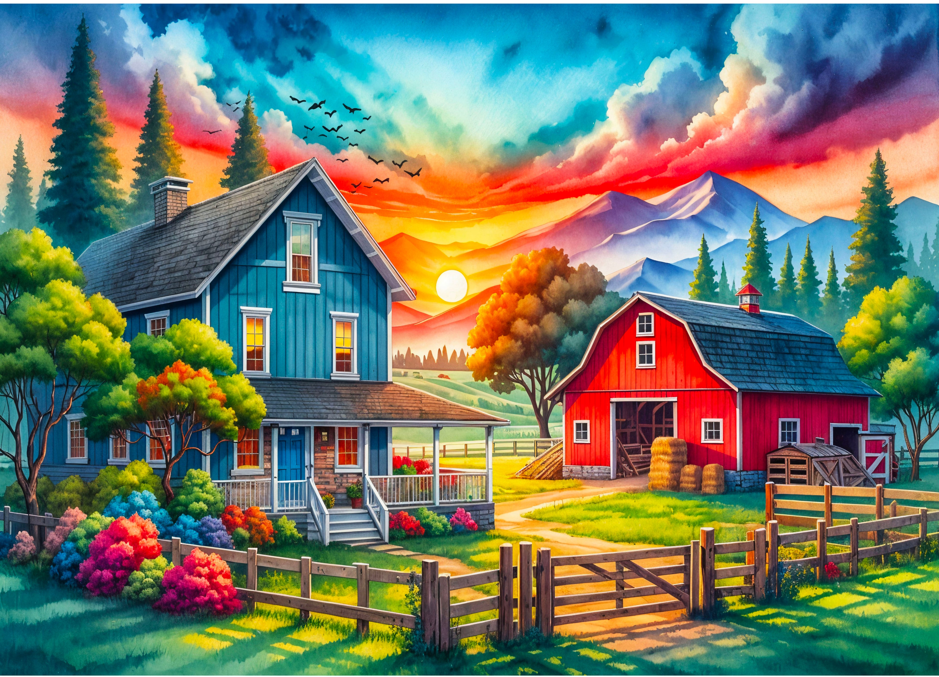 Diamond Painting - FARM HOUSE
