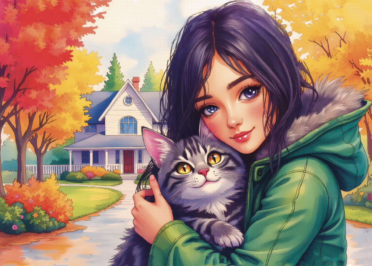 Puzzle -  FELINE AUTUMN BOND