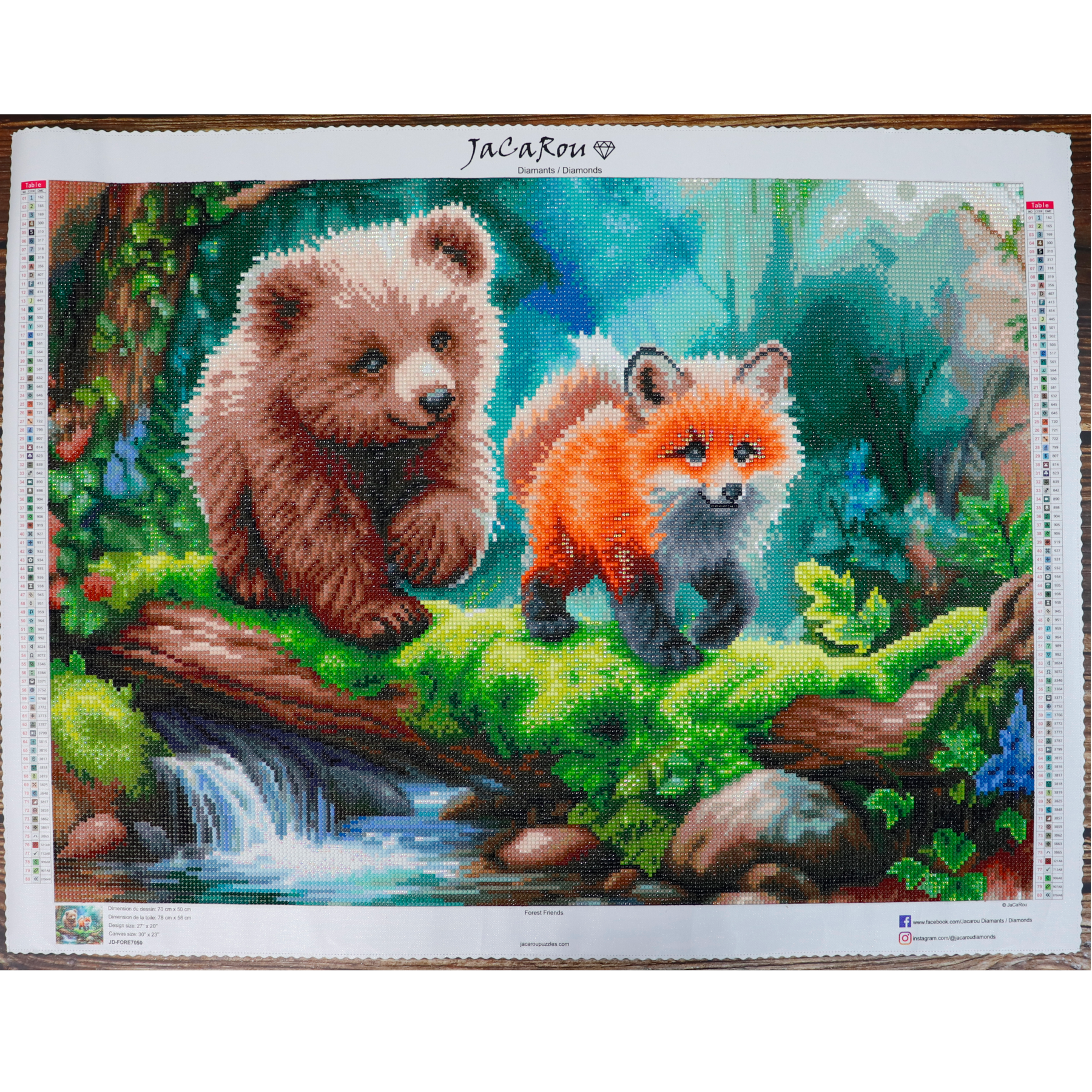 Broderie de diamants RONDS - FOREST FRIENDS