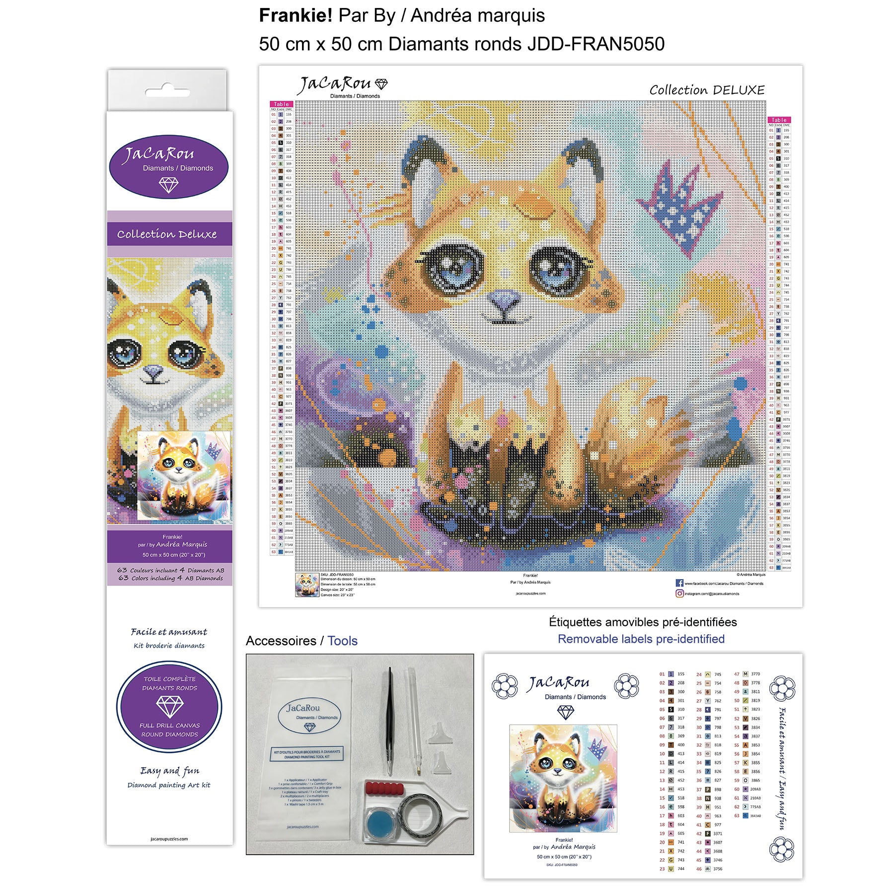 Broderie de diamants RONDS - FRANKIE!