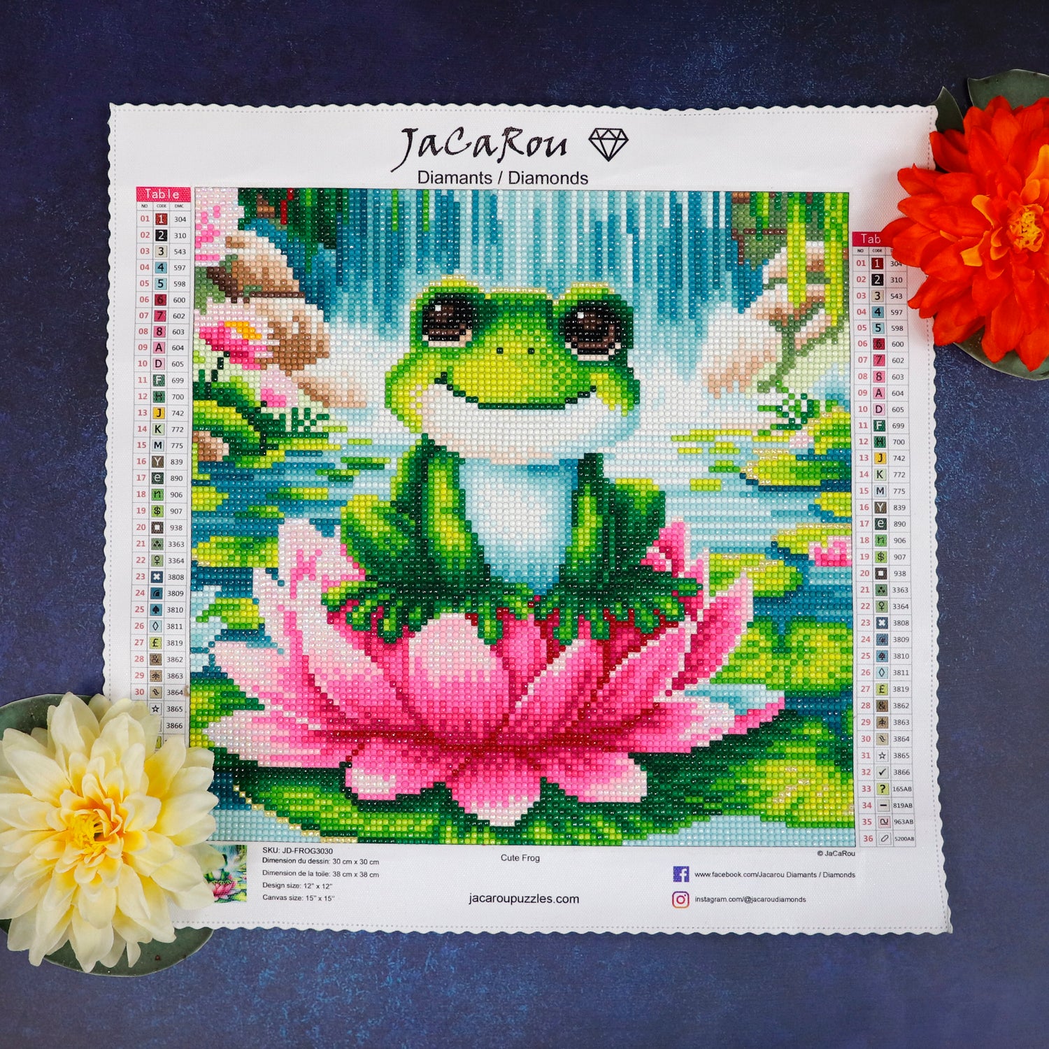 Broderie de diamant RONDS - CUTE FROG