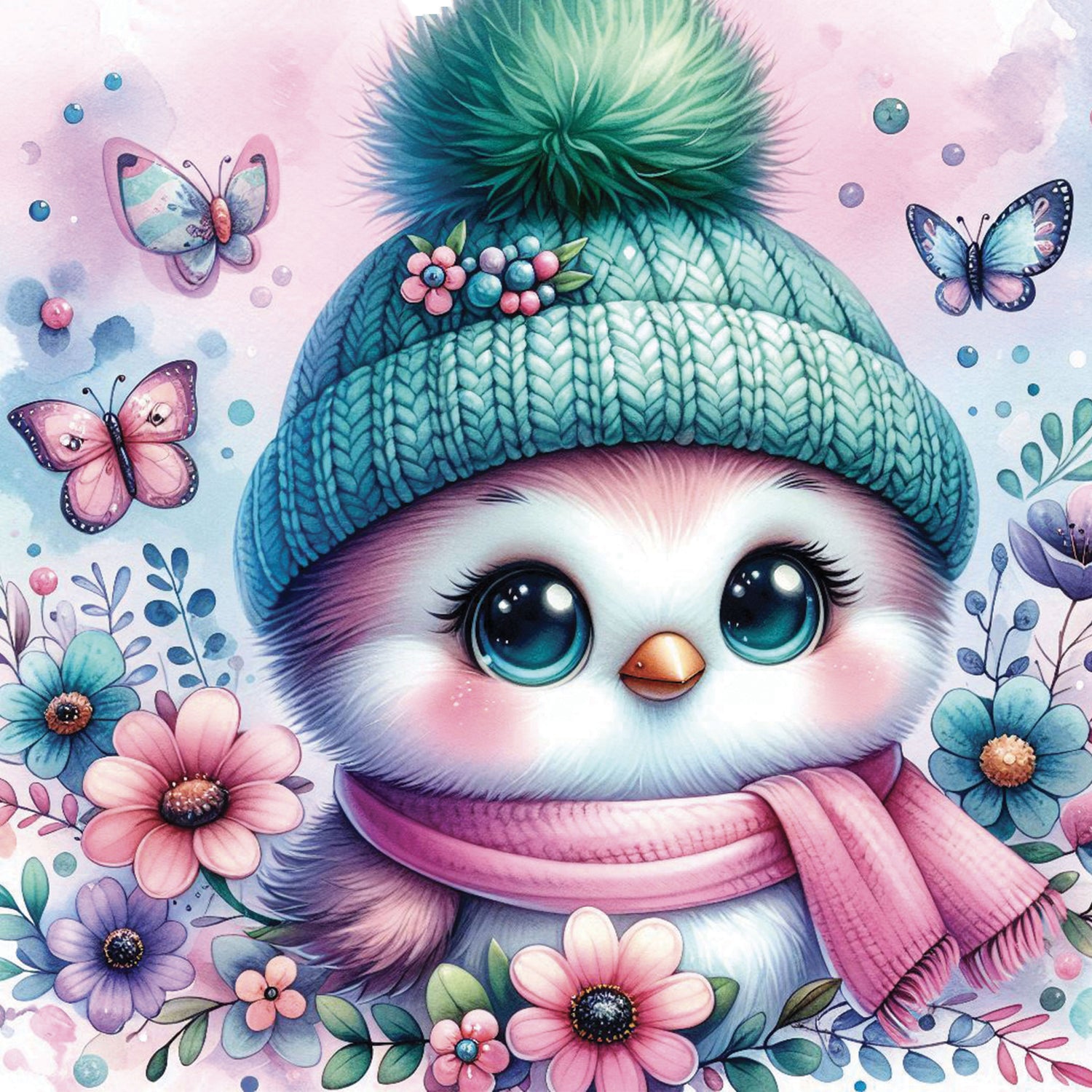 Diamond Painting - FEATHERS & POMPOM