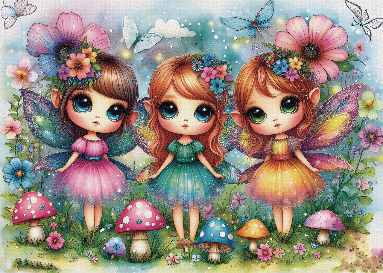 Puzzle -  GARDEN FAIRY TRIO