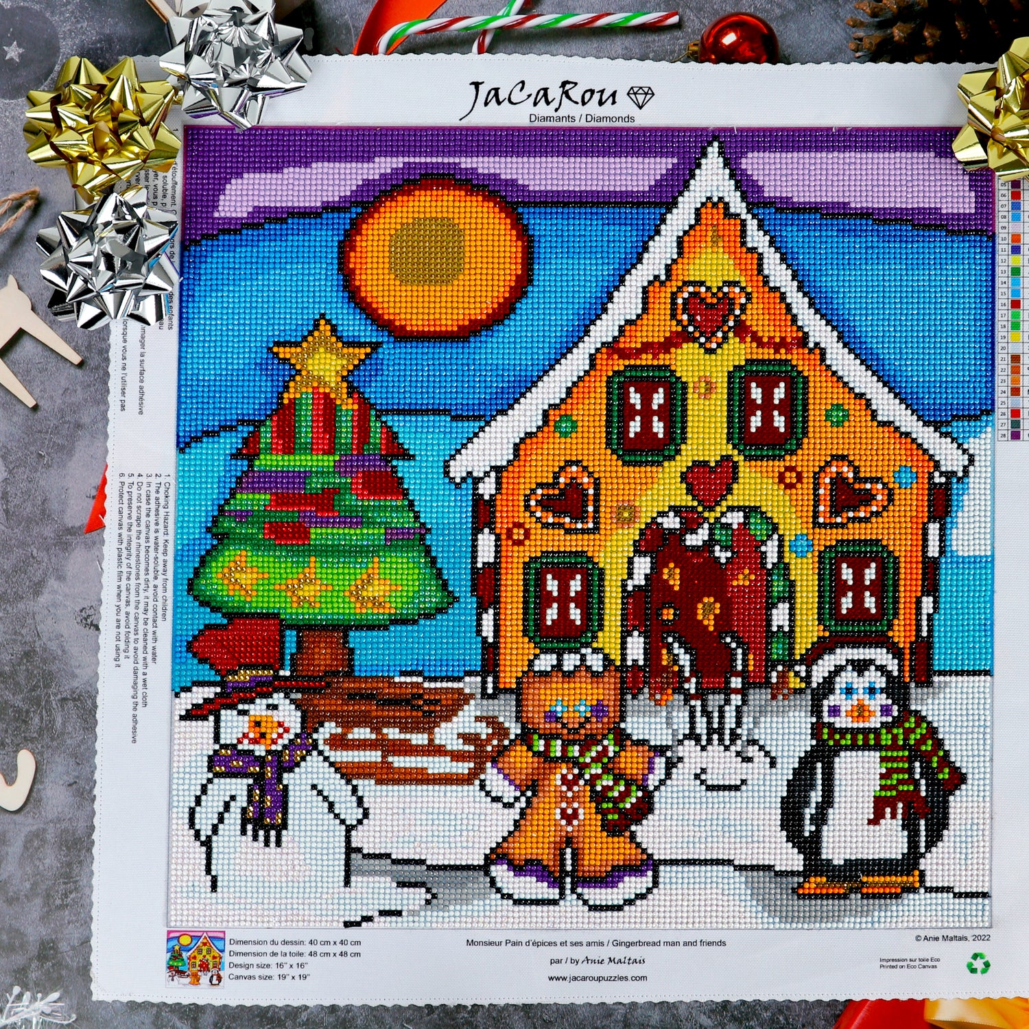 Diamond Painting - GINGERBREAD MAN AND FRIENDS