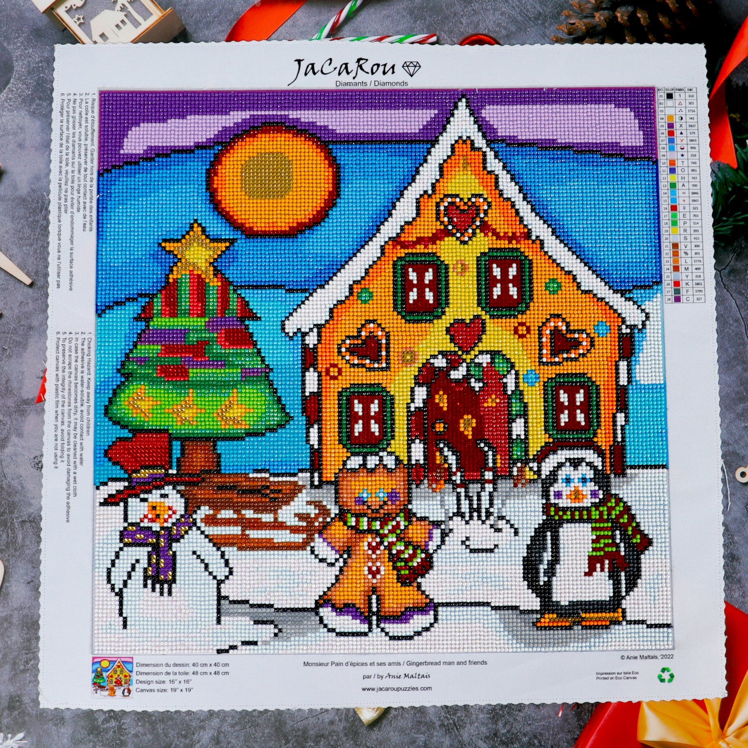 Diamond Painting - GINGERBREAD MAN AND FRIENDS