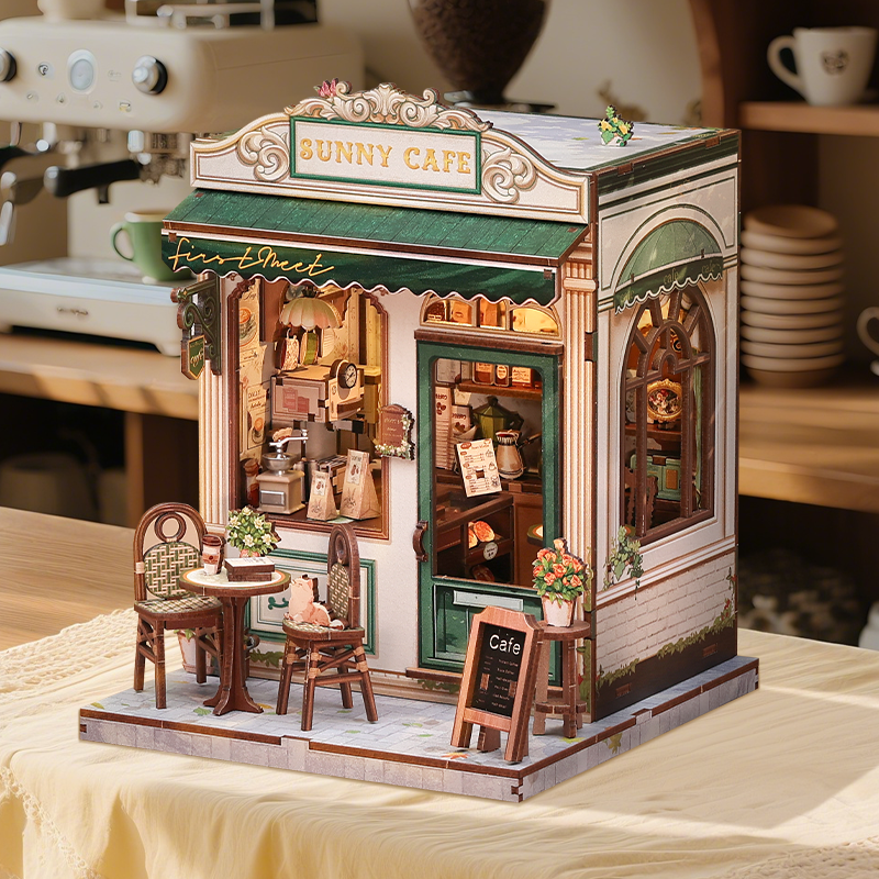 MINI-décor de bibliothèque - SUNNY CAFE