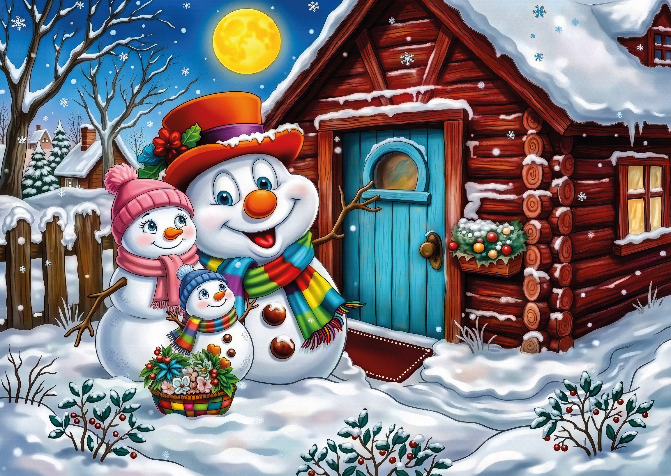 Casse-Tête HAPPY SNOWMAN FAMILY