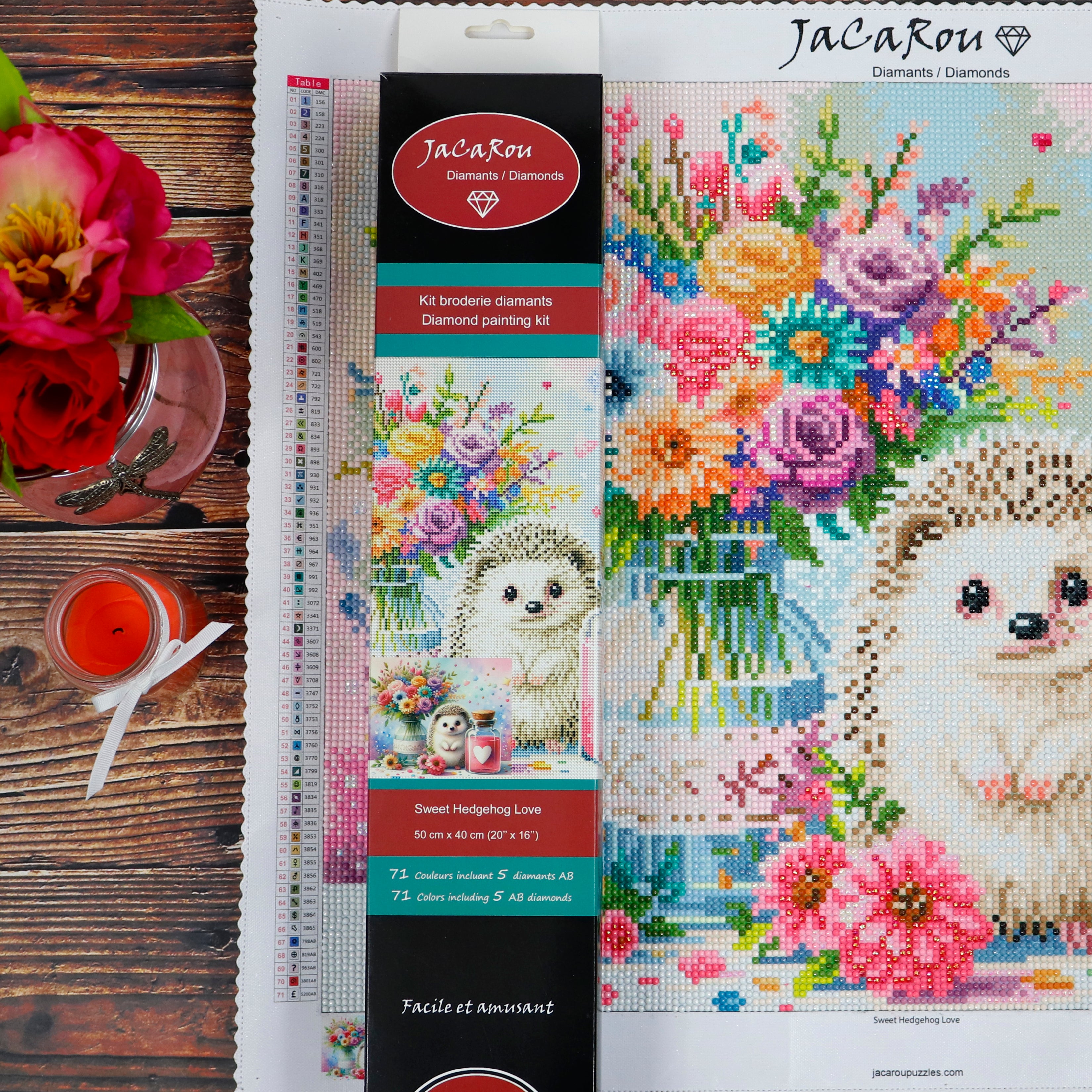 Diamond Painting - SWEET HEDGEHOG LOVE