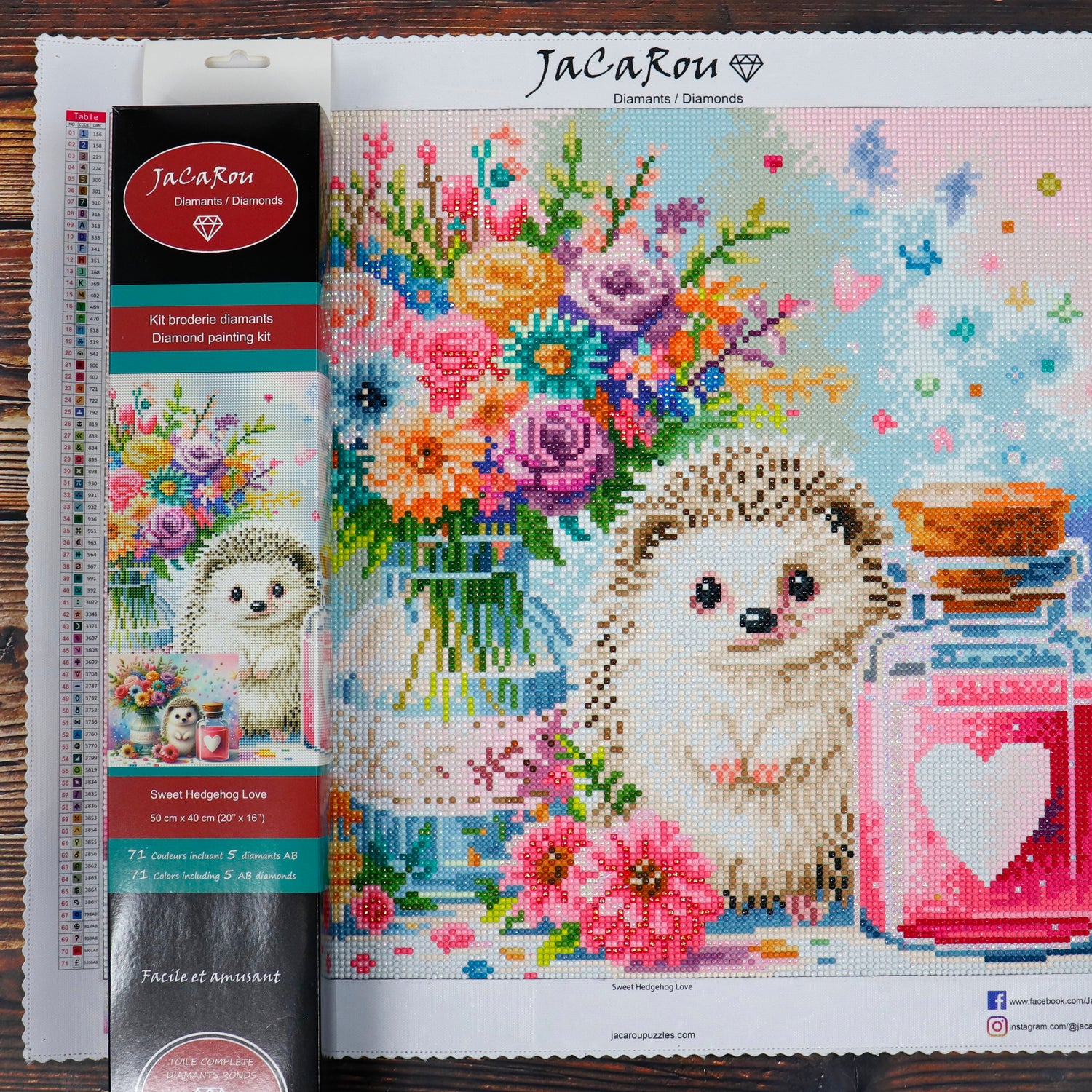 Diamond Painting - SWEET HEDGEHOG LOVE