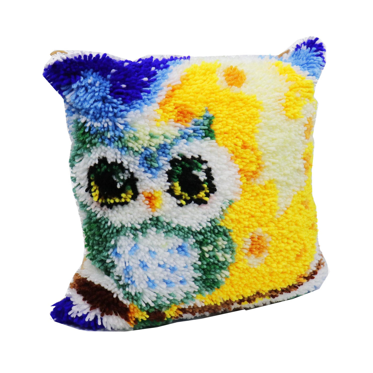 Latch Hook - Throw Pillow Cover Kit - OWL