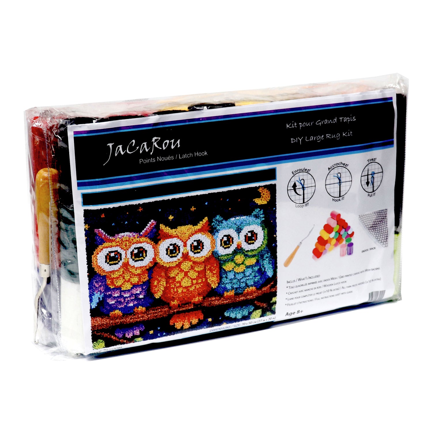 Latch Hook - Large Rug Kit - OWLS