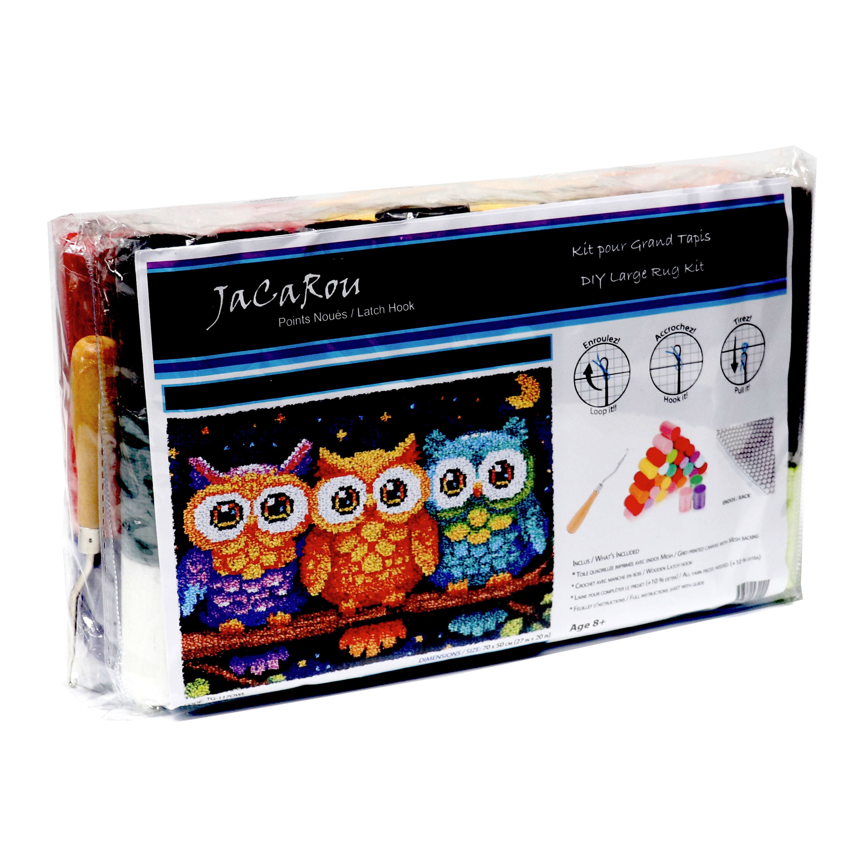 Latch Hook - Large Rug Kit - OWLS