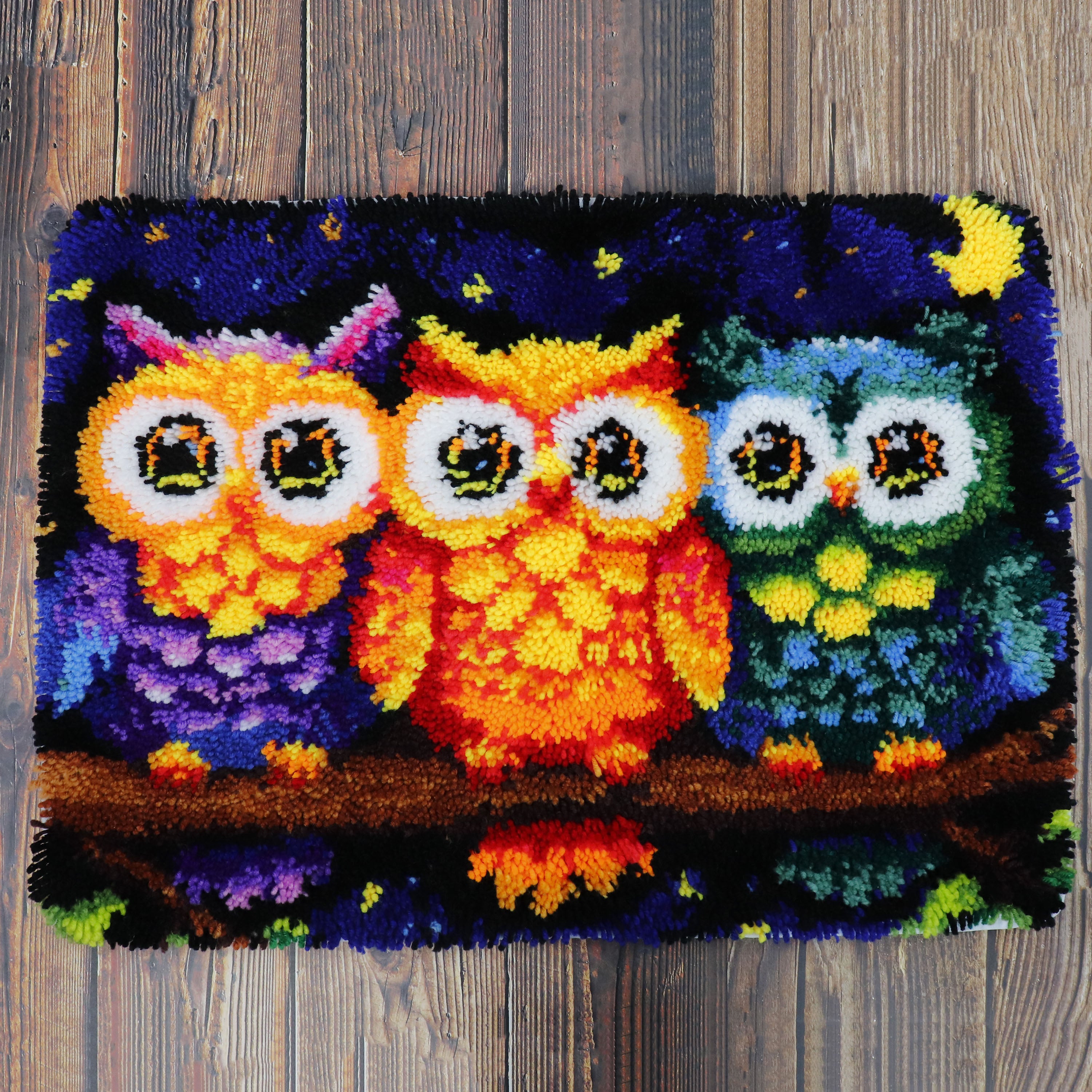Latch Hook - Large Rug Kit - OWLS