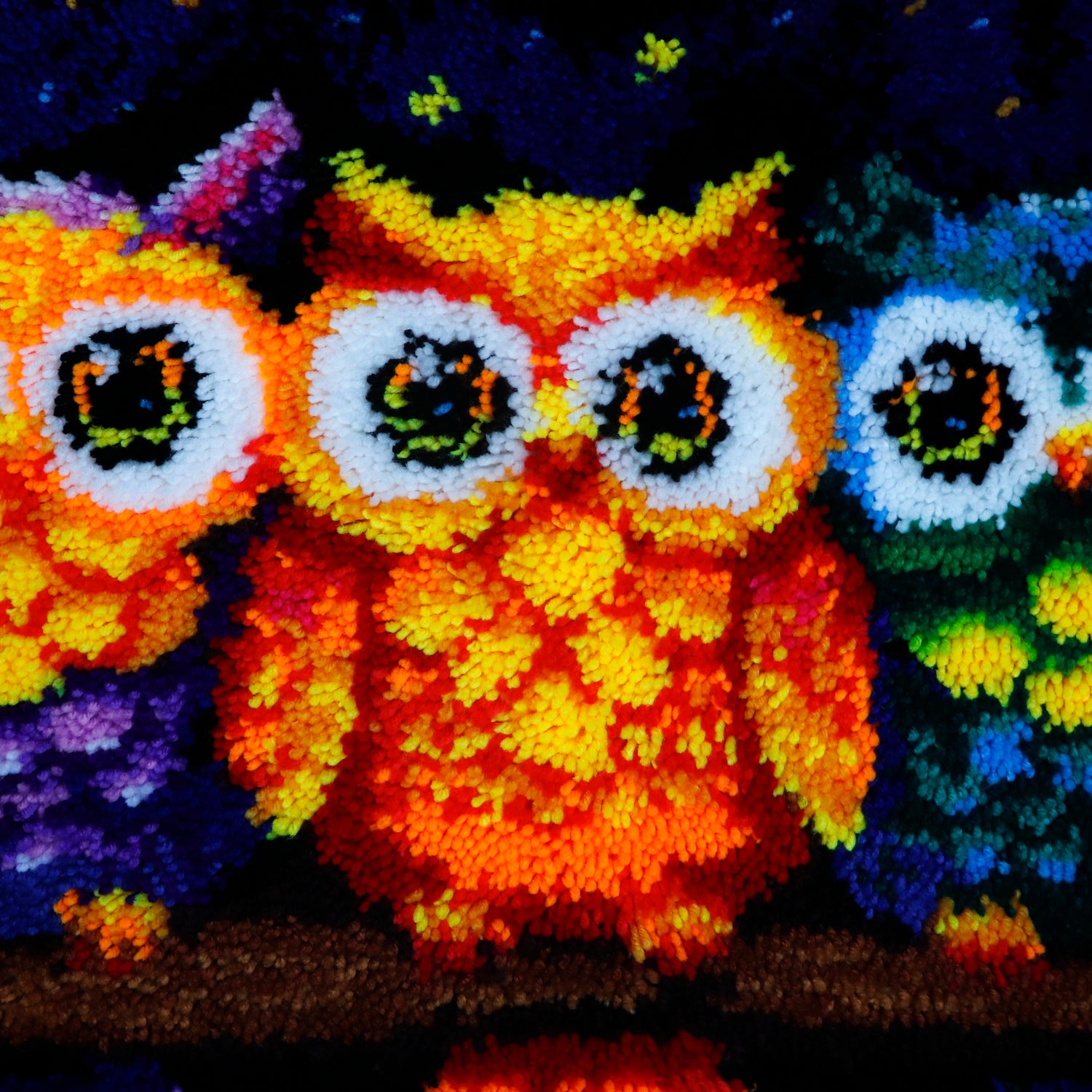 Latch Hook - Large Rug Kit - OWLS