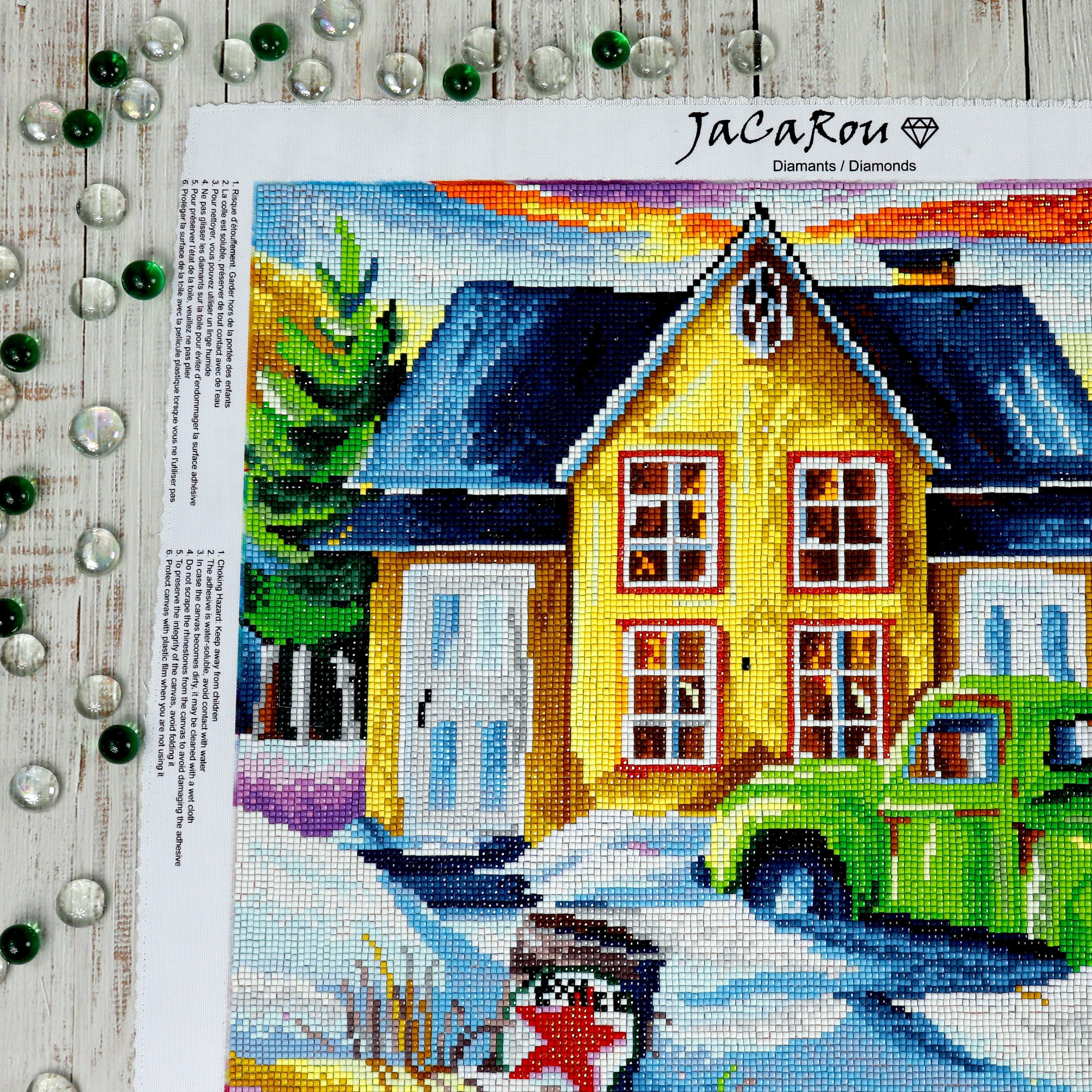 Broderie de diamants CARRÉS - UN HIVER COMME DANS LE TEMPS