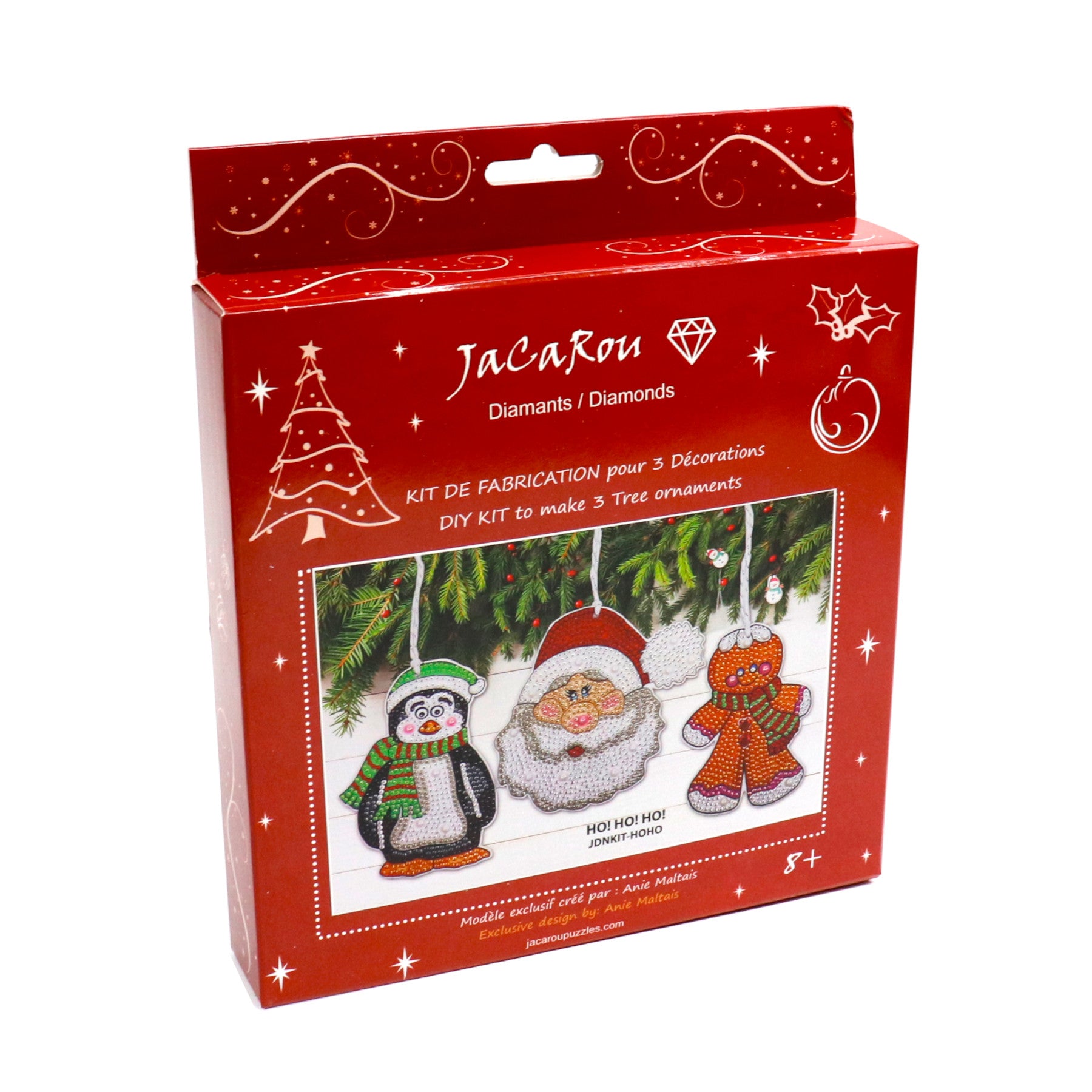 Kit décos pour sapin de Noël - HO! HO! HO!