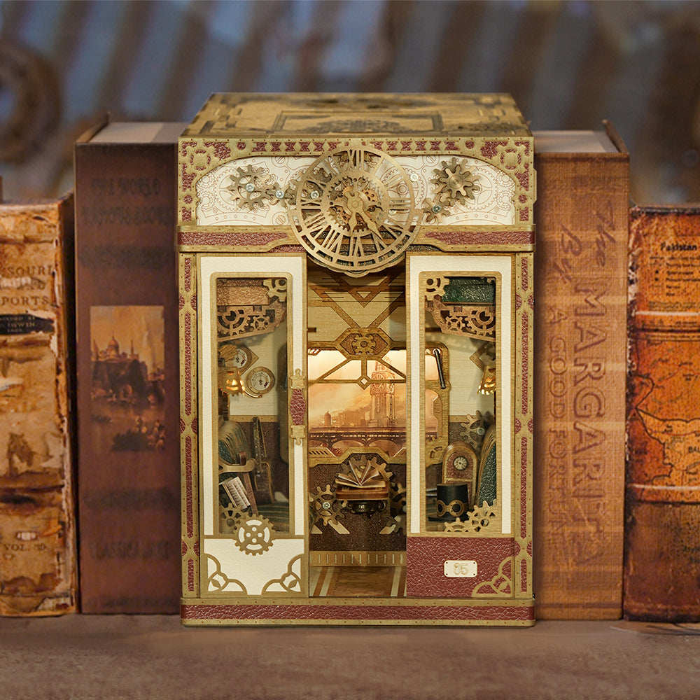 MINI-décor de bibliothèque- Cabine de train - STEAM FANTASY