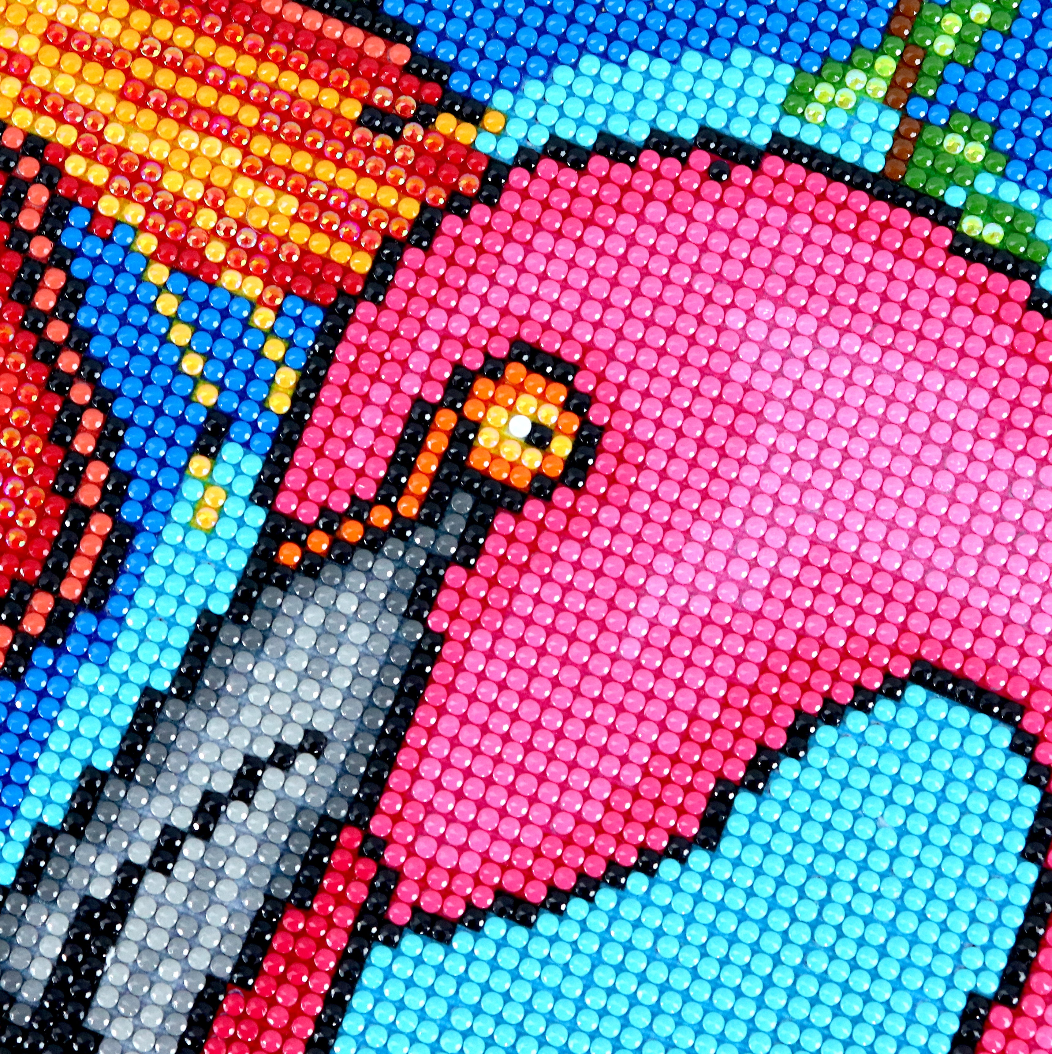 Broderie de diamants RONDS - FLAMINGO