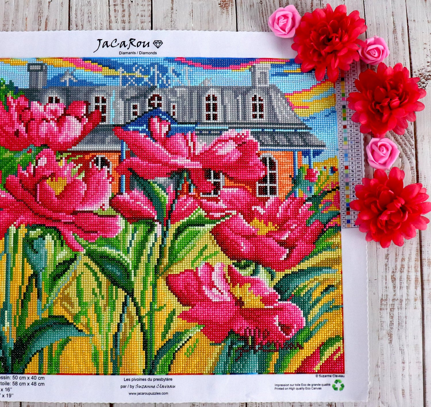 Diamond Painting - LES PIVOINES DU PRESBYTÈRE