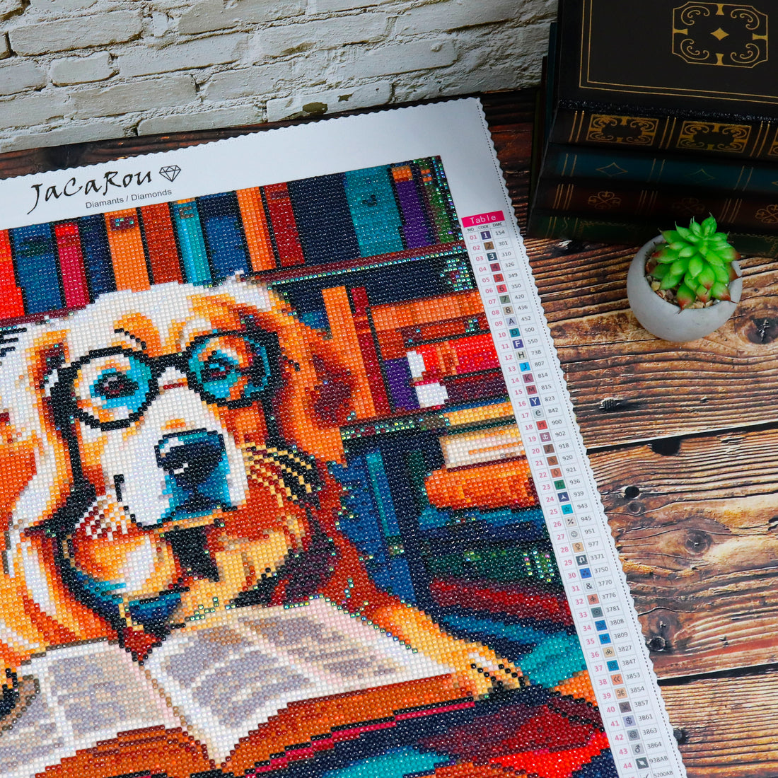 Diamond Painting - READING DOG