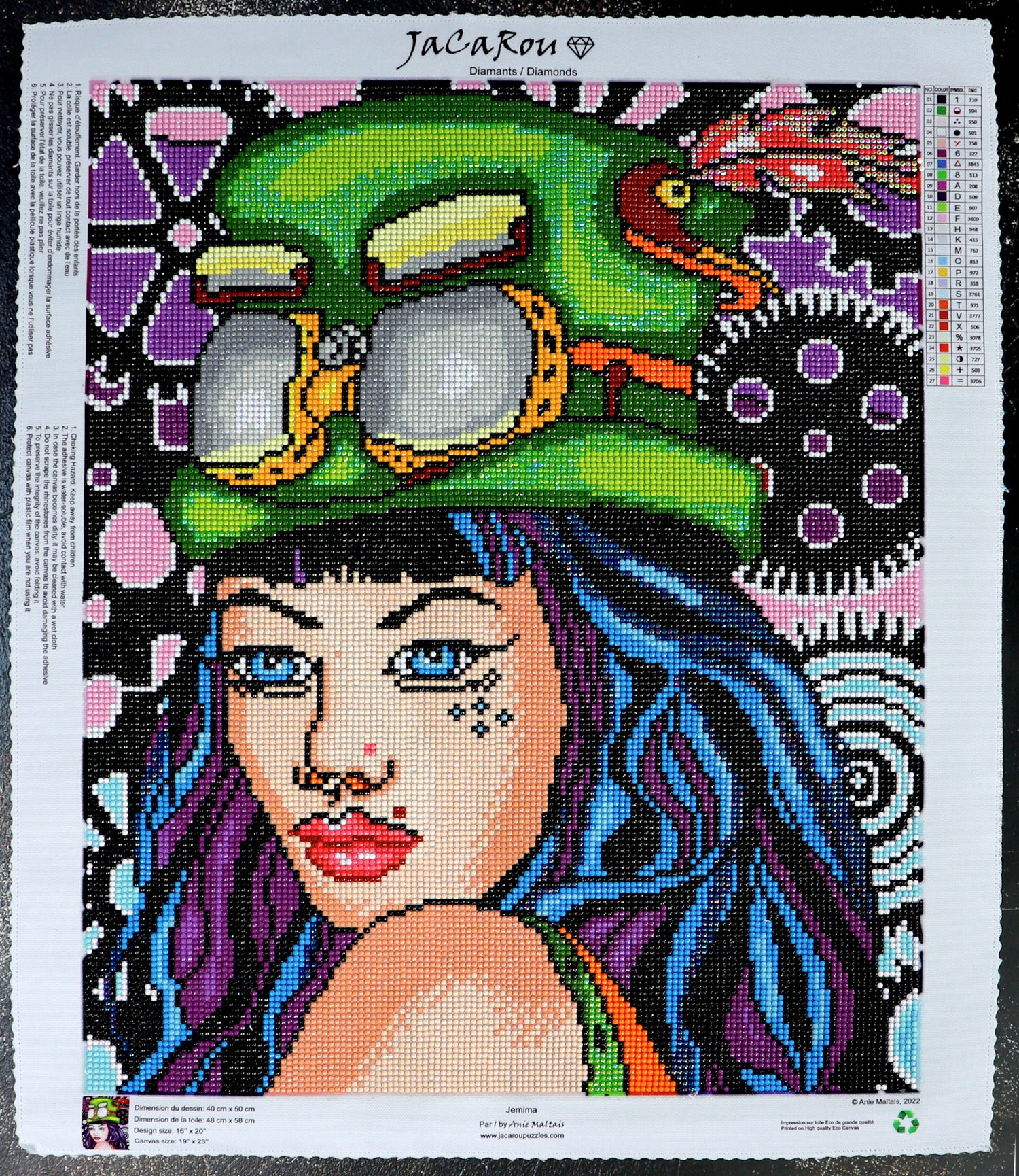 Broderie de diamants RONDS - JEMIMA