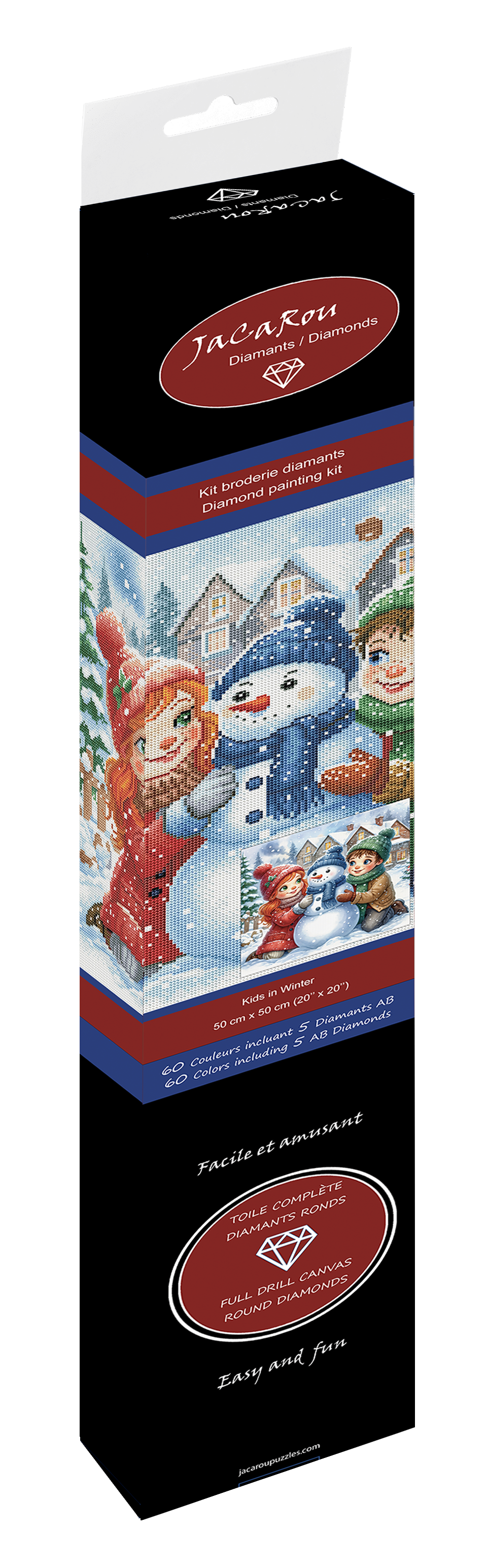 Broderie de diamants RONDS - KIDS IN WINTER