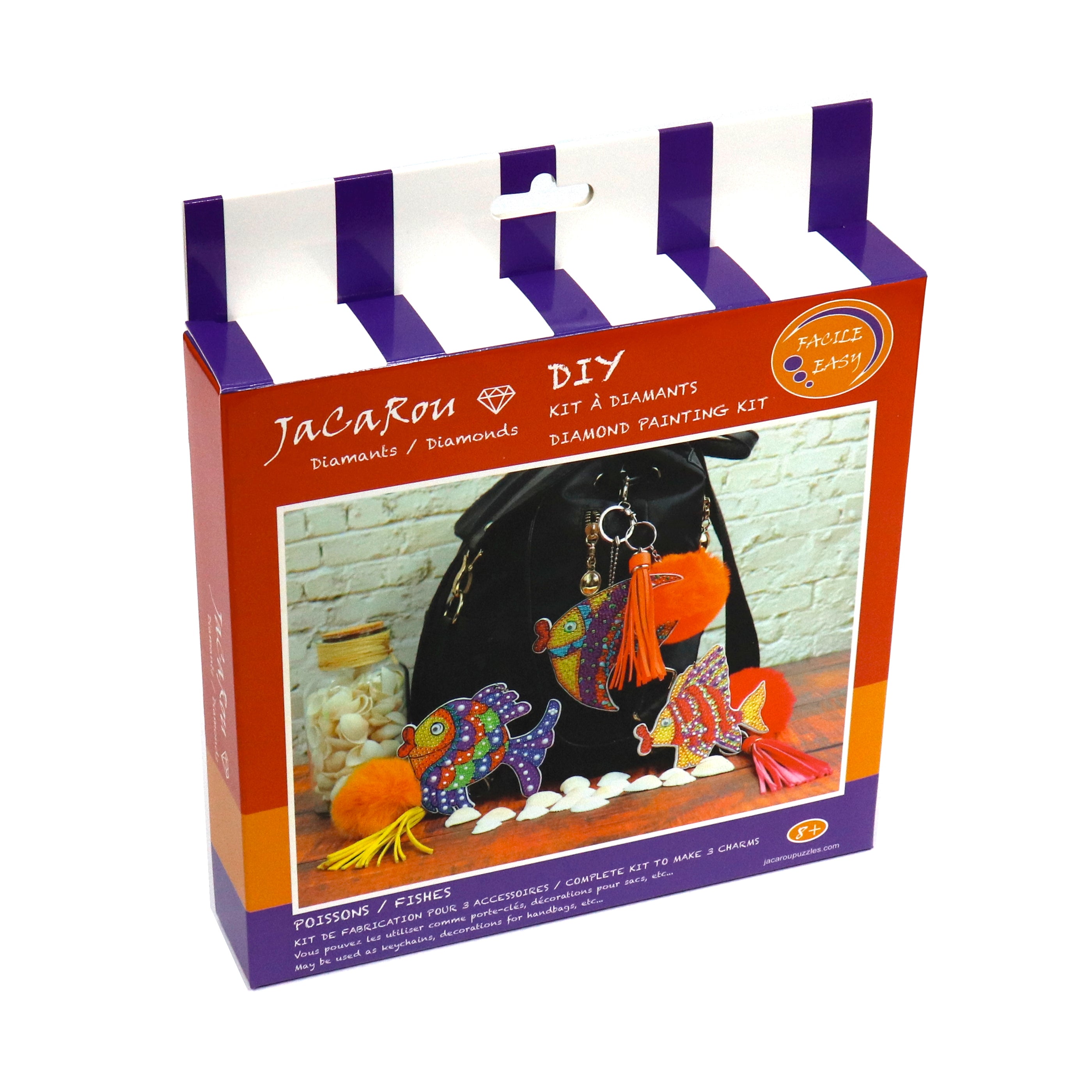 Decoration Painting kit for bags - FISHES