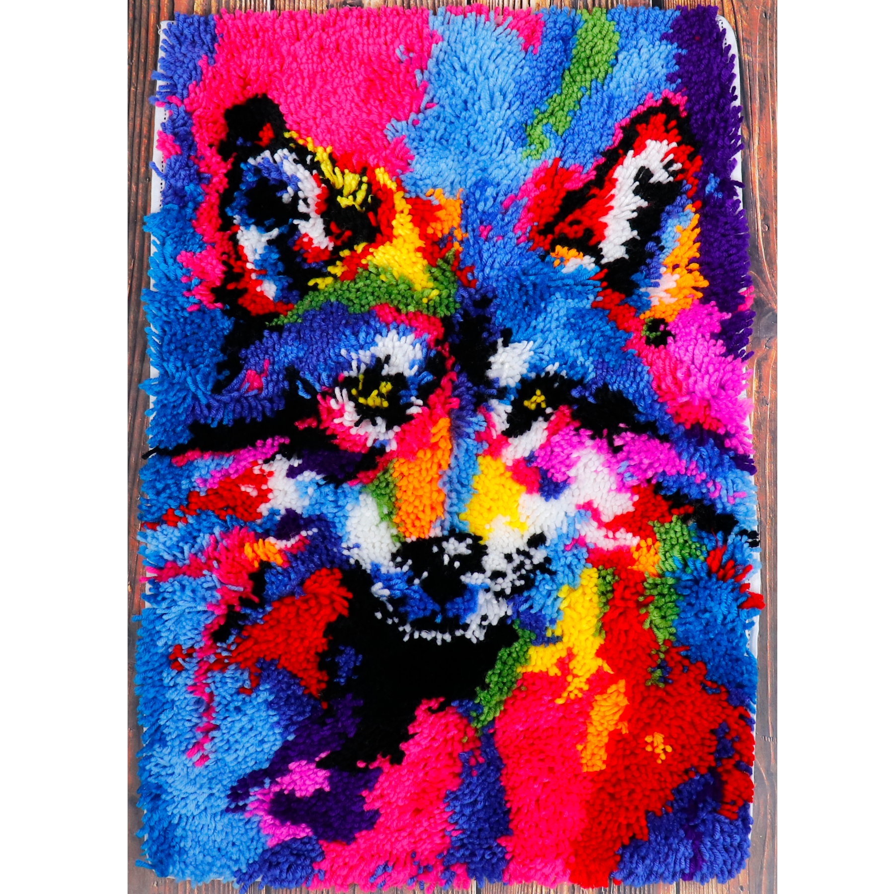 Latch Hook - Medium Rug Kit - WOLF