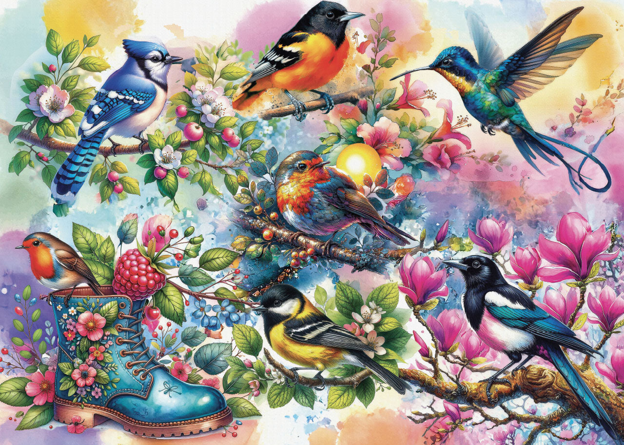 Puzzle -  LOVELY FEATHERED BEAUTIES