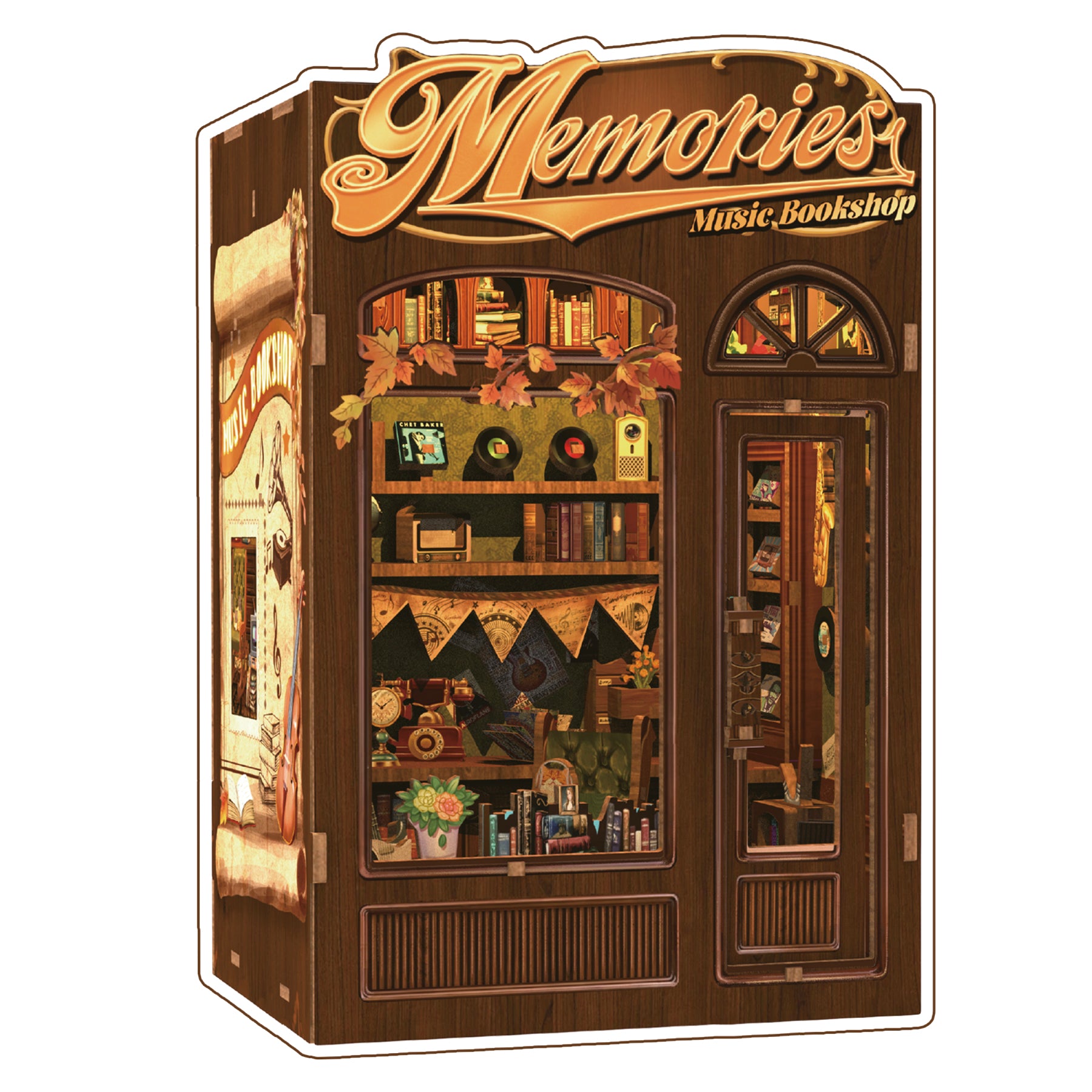 MINI-décor de bibliothèque - SOUVENIRS EN MUSIQUE