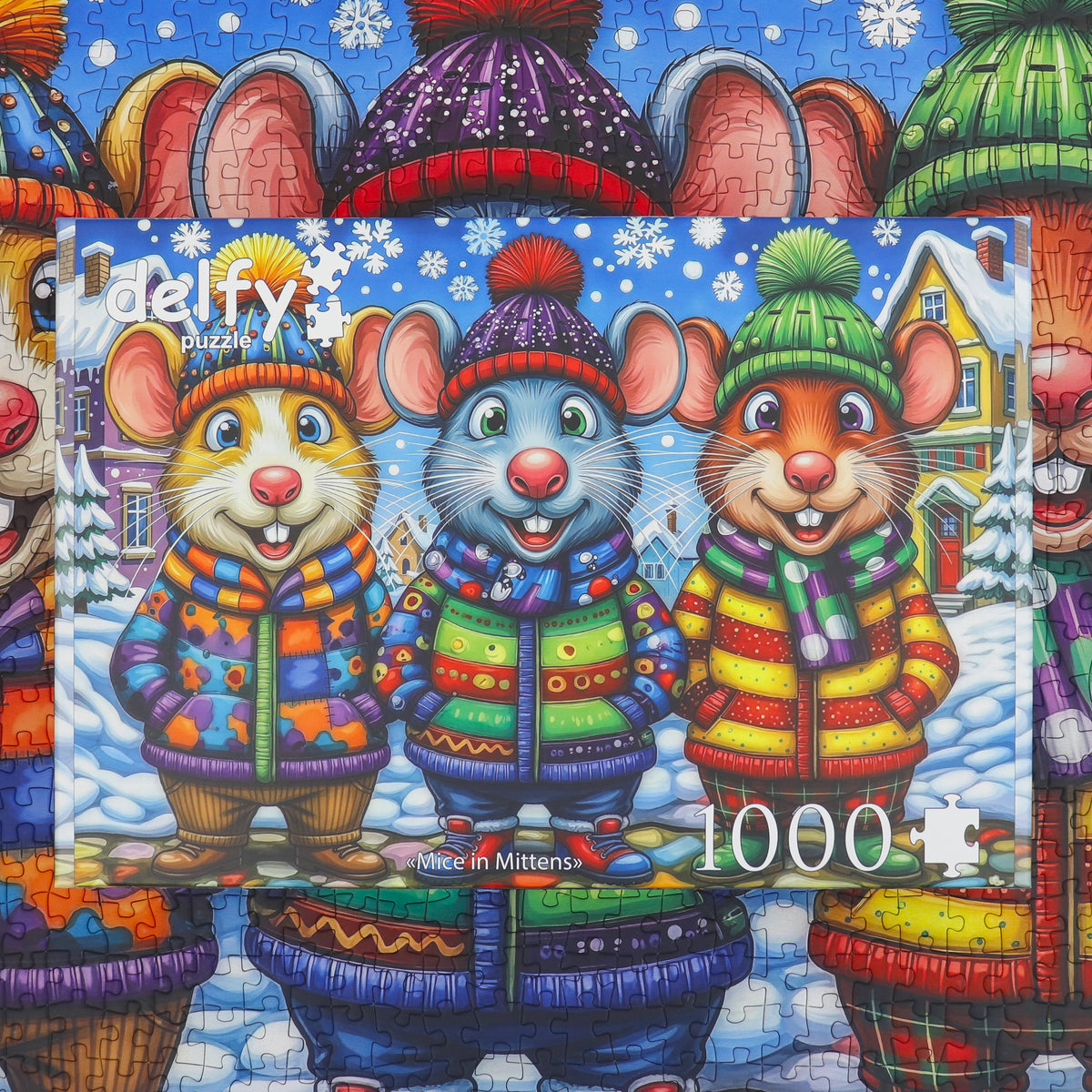 Puzzle - MICE IN MITTENS